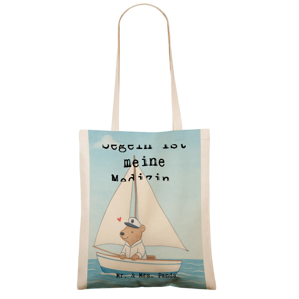 Tragetasche Bär Segeln Design Einkaufstüte, Beuteltasche, Shopper, Strandtasche, Umhängetasche, Schultertasche, Einkaufstasche, Stofftasche, Laptoptasche, Stoffbeutel, Beutel, Jutetasche, Jutebeutel, Tragetasche, Badetasche, Tasche, Geschenk, Sport, Sportart, Hobby, Schenken, Danke, Dankeschön, Auszeichnung, Gewinn, Sportler, Yachtclub, segeln, Segelboot, Segelschule, Segeltörn