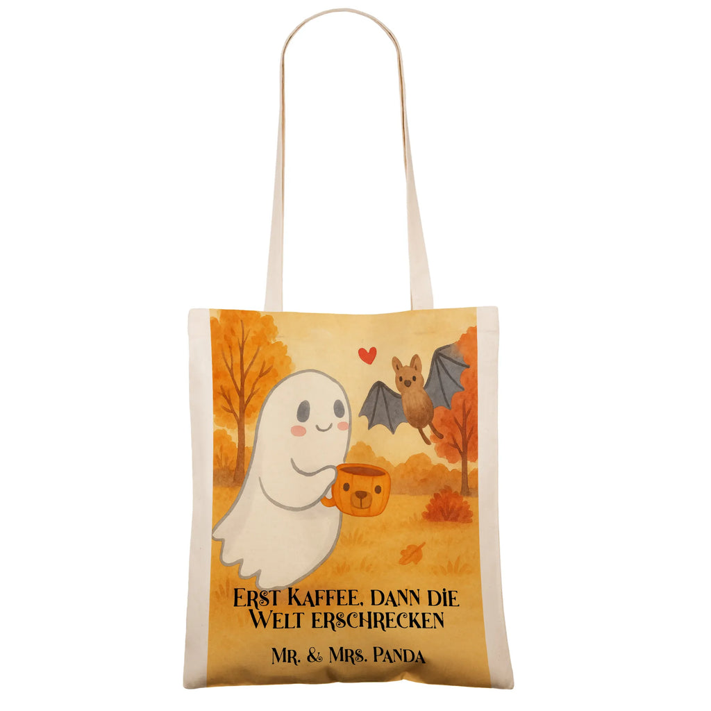 Tragetasche Gespenst Kaffee Design Badetasche, Einkaufstasche, Stoffbeutel, Beuteltasche, Umhängetasche, Tragetasche, Einkaufstüte, Jutebeutel, Tasche, Beutel, Schultertasche, Strandtasche, Stofftasche, Jutetasche, Shopper, Laptoptasche, Halloween, Deko, Martinssingen, Dekoration, Geschenke, Schenken, Gespenst, Kaffee