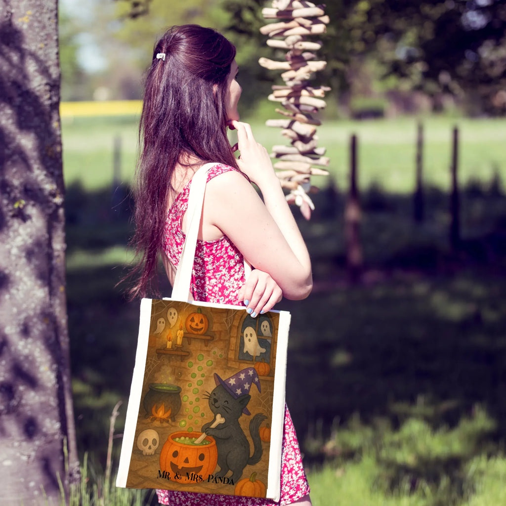 Torba kocur kocioł czarownic Design Stofftasche, Jutebeutel, Beuteltasche, Schultertasche, Badetasche, Einkaufstasche, Jutetasche, Stoffbeutel, Einkaufstüte, Tragetasche, Laptoptasche, Shopper, Umhängetasche, Strandtasche, Tasche, Beutel, Halloween, Deko, Martinssingen, Dekoration, Geschenke, Schenken, Zaubern, Hexenkessel, Zaubertrank, Kater, Hexe