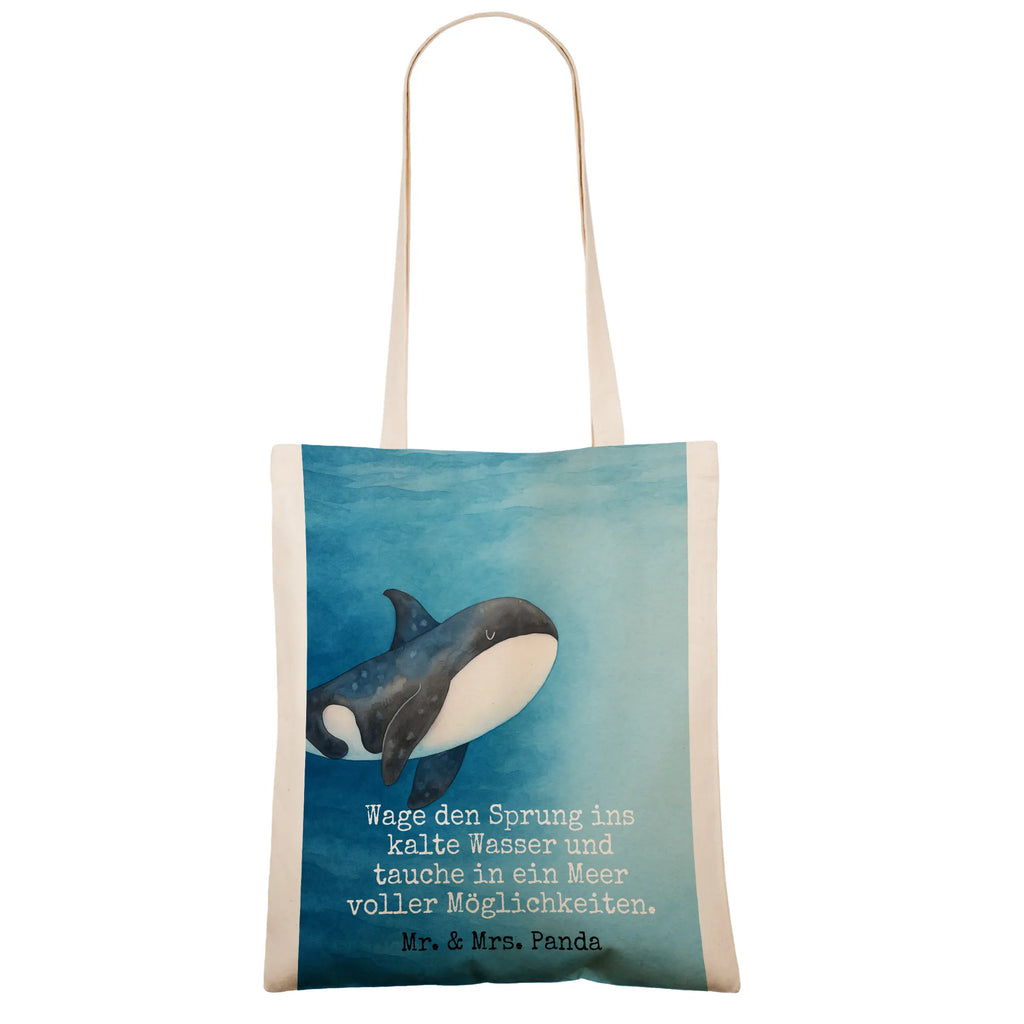 Tragetasche Orca Design Einkaufstüte, Jutetasche, Tragetasche, Einkaufstasche, Jutebeutel, Beuteltasche, Stoffbeutel, Badetasche, Laptoptasche, Beutel, Shopper, Schultertasche, Strandtasche, Umhängetasche, Stofftasche, Tasche, Meerestiere, Meer, Urlaub, Startup, Orca, Neustart, Killerwal, Arbeit, Orcas, Wal, Büro, Selbstliebe, Möglichkeiten, Motivation