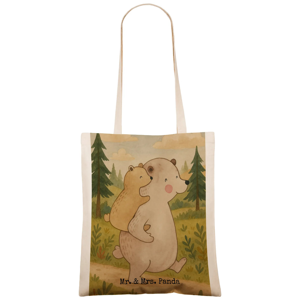 Tragetasche Papa Bär Design Umhängetasche, Strandtasche, Jutetasche, Badetasche, Shopper, Tasche, Einkaufstüte, Einkaufstasche, Tragetasche, Stoffbeutel, Stofftasche, Beutel, Schultertasche, Beuteltasche, Jutebeutel, Laptoptasche, Familie, Vatertag, Muttertag, Bruder, Schwester, Mama, Papa, Oma, Opa, Onkel, Papi, Vati, Vater, Geschenk, Geburtstag