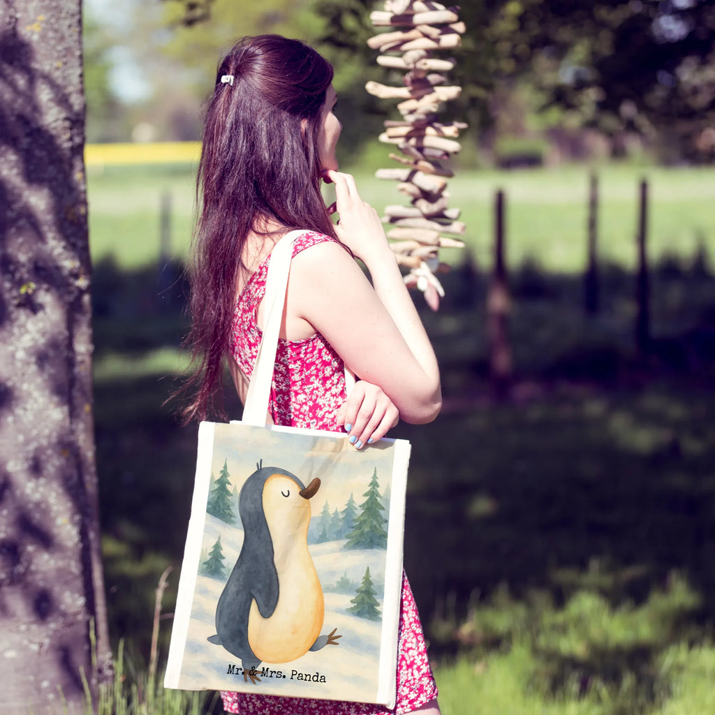 Tragetasche Pinguin marschieren Design Stoffbeutel, Jutetasche, Schultertasche, Shopper, Tragetasche, Jutebeutel, Strandtasche, Umhängetasche, Einkaufstasche, Stofftasche, Beutel, Beuteltasche, Badetasche, Einkaufstüte, Laptoptasche, Tasche, Pinguin, Bruder, Schwester, Langschläfer, Pinguine, Familie, Frühaufsteher