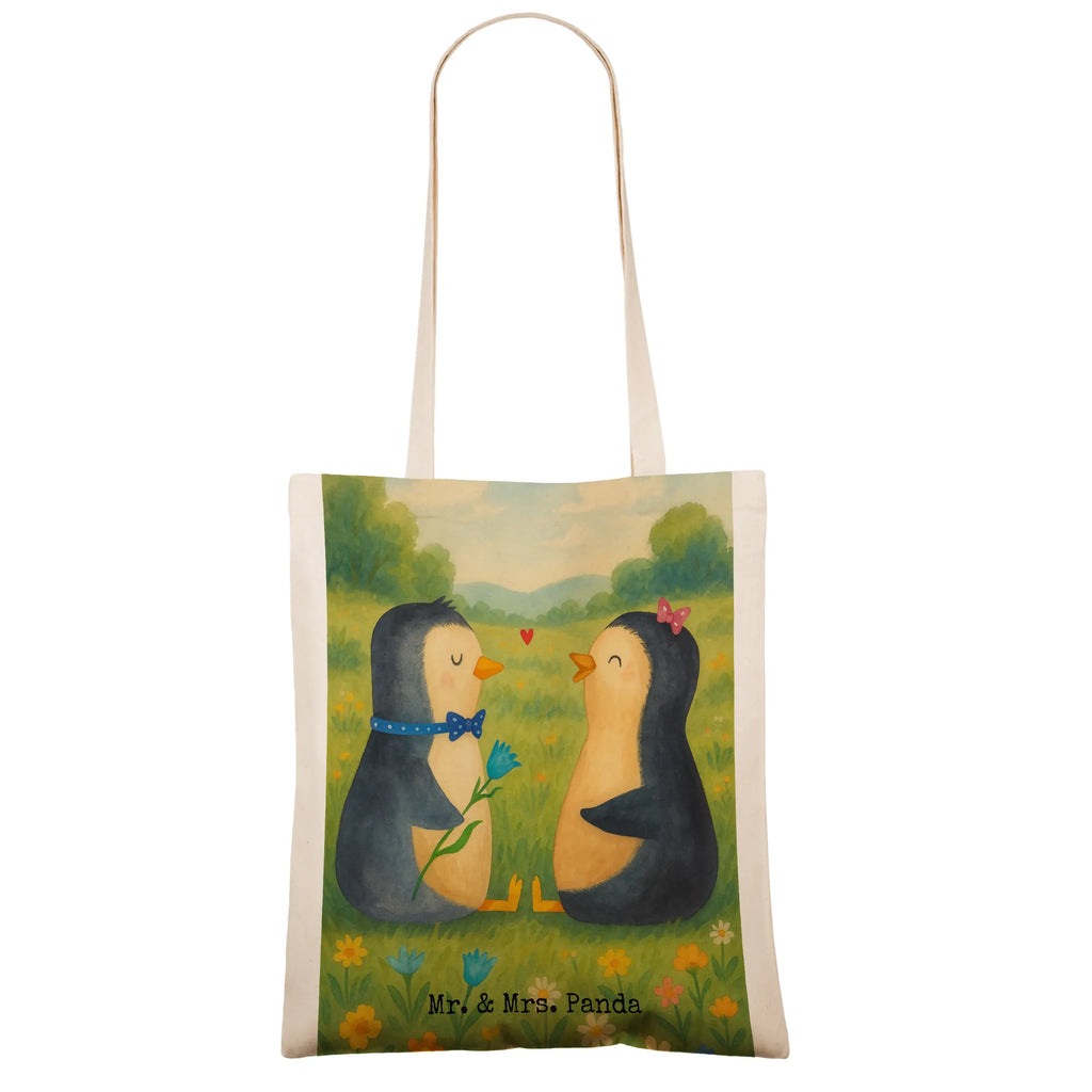 Tragetasche Pinguin Pärchen Design Einkaufstasche, Strandtasche, Badetasche, Einkaufstüte, Tasche, Schultertasche, Laptoptasche, Beuteltasche, Stoffbeutel, Jutetasche, Umhängetasche, Tragetasche, Beutel, Shopper, Jutebeutel, Stofftasche, Pinguin, Pinguine, große Liebe, Jahrestag, Verlobung, Hochzeit, Liebespaar, Hochzeitsgeschenk, Liebesgeschenk, Traumpaar, Liebesbeweis, Liebe, Hochzeitstag