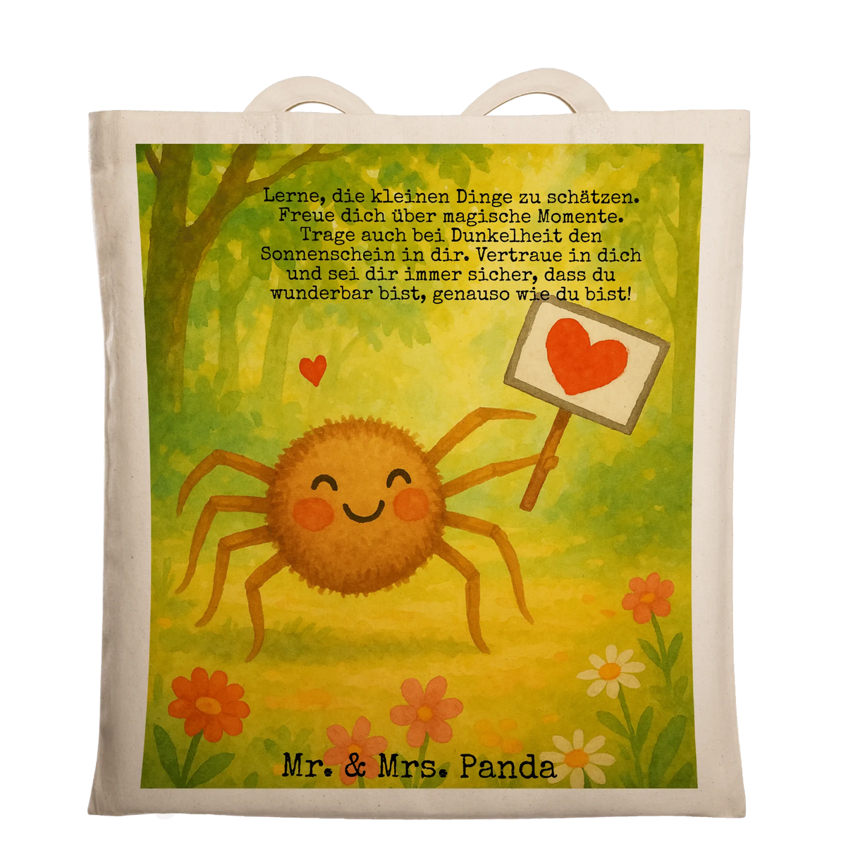 Tote bag Spider Agatha Motivation Design