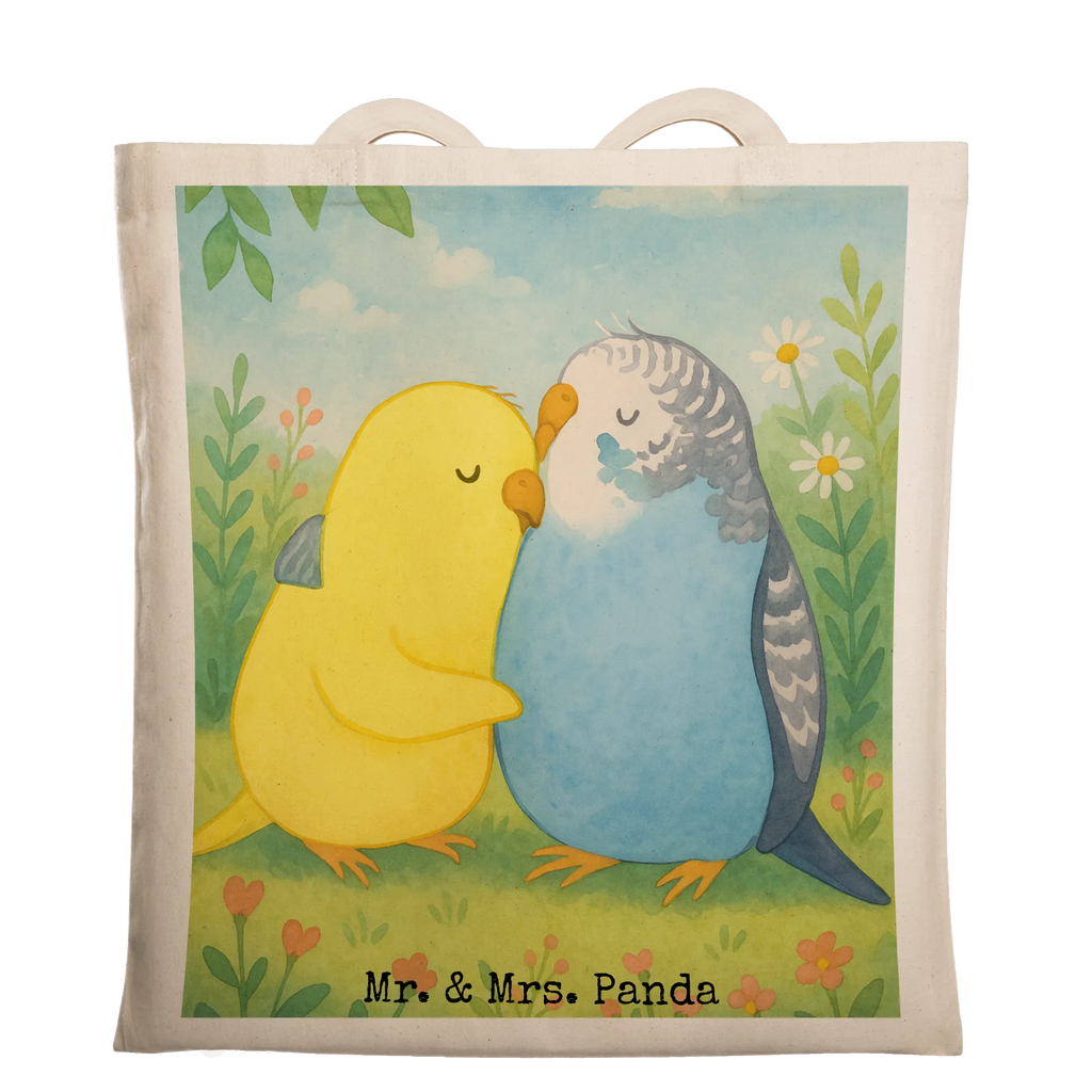 Tote bag Parakeets in love Design shopper, shopping bag, pouch, shoulder bag, cotton bag, cloth bag, Carrier bag, bag, jute bag, Love, Loving, Two, Together, Marriage, Engagement, Proposal of marriage, Love gift, gift for her, gift for him, anniversary gift, closeness, budgie, birds, trust, love, cuddling