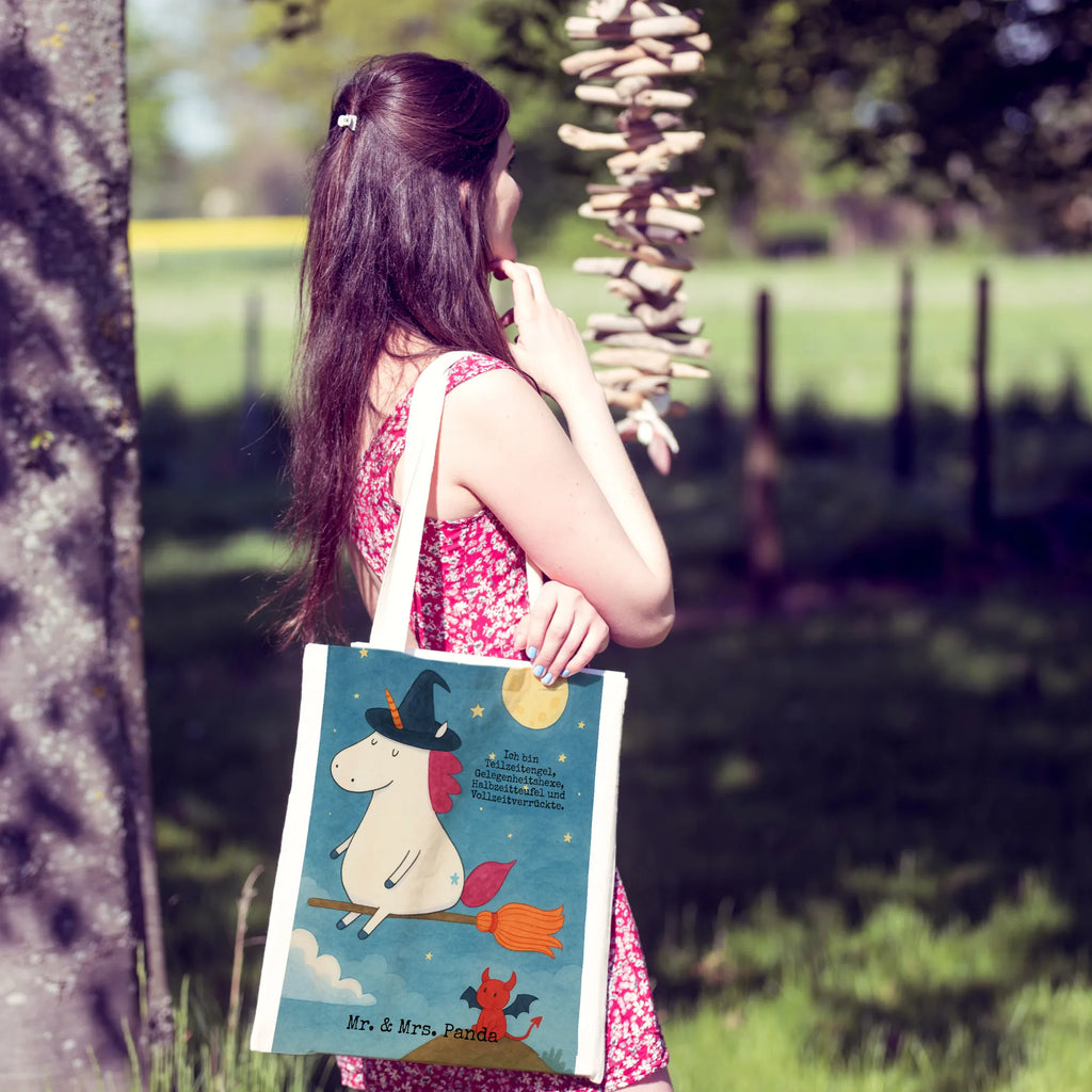 Tragetasche Einhorn Hexe Design Einkaufsbeutel, unitasche, Tragetasche, Statementbeutel, Tasche, Beuteltasche, Stofftasche, Umhängetasche, Schultasche, Schultertasche, Badetasche, uni tasche, Jutebeutel, Shopper, Einkaufstasche, Tüte, Alltagstasche, Laptoptasche, tote bag, Beutel, Einkaufstüte, Baumwolltasche, büchertasche, Leinentasche, shopping tasche, Stoffbeutel, Jutetasche, bedruckte tasche, baumwollbeutel, Strandtasche, Henkeltasche, Unicorn, Einhorn, Einhörner, Einhorn Deko, Leben, Engel, Ehefrau, Freundin, Frau, Verrückte, Zicke, Teufel, Hexe