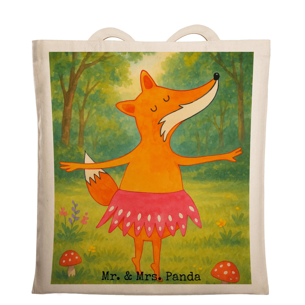 Tragetasche Fuchs Ballerina Design Laptoptasche, Stofftasche, Jutetasche, Umhängetasche, Tasche, Jutebeutel, Beutel, Einkaufstüte, Shopper, Tragetasche, Stoffbeutel, Schultertasche, Beuteltasche, Badetasche, Einkaufstasche, Strandtasche, Fuchs, Tänzerin, Tanzen, Einladung, Füchsin, Ballerina, Füchse, Geburtstag, Party, Fuchs Spruch, Ballett