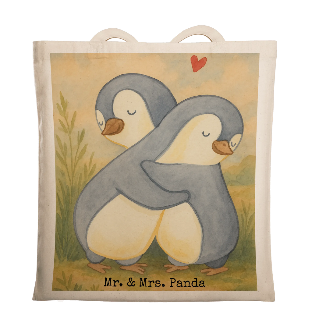 Tragetasche Pinguine Kuscheln Design Tasche, Schultertasche, Strandtasche, Stoffbeutel, Shopper, Beutel, Umhängetasche, Tragetasche, Jutetasche, Beuteltasche, Laptoptasche, Stofftasche, Einkaufstüte, Einkaufstasche, Badetasche, Jutebeutel, Liebe, Partner, Freund, Freundin, Ehemann, Ehefrau, Heiraten, Verlobung, Heiratsantrag, Liebesgeschenk, Jahrestag, Hocheitstag, Geschenk für Freundin, Mitbringsel, Hochzeitstag, für Männer, Valentinstag, für Ehemann, Geschenk für Partner, Geschenk für Frauen, Liebesbeweis
