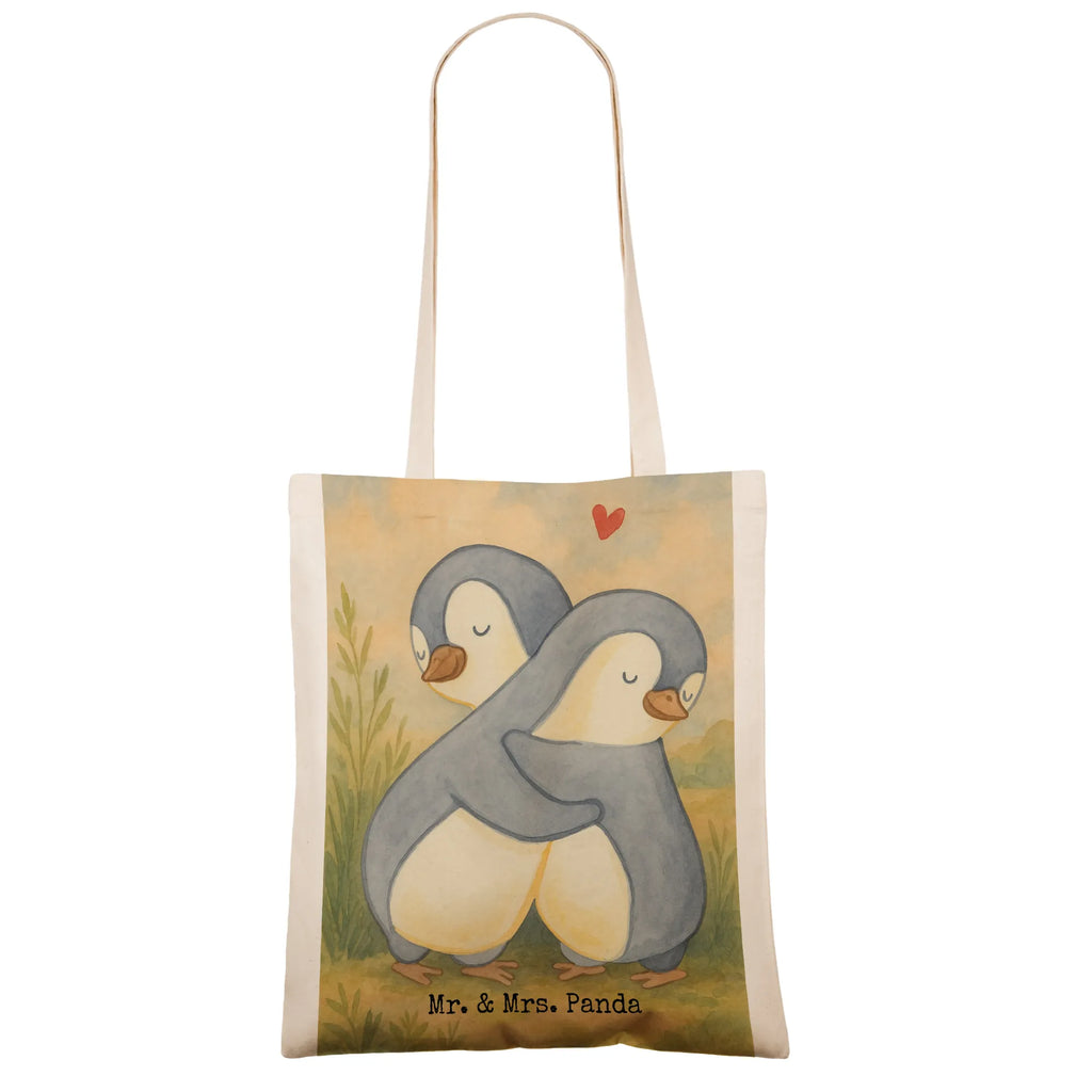 Tragetasche Pinguine Kuscheln Design Tasche, Schultertasche, Strandtasche, Stoffbeutel, Shopper, Beutel, Umhängetasche, Tragetasche, Jutetasche, Beuteltasche, Laptoptasche, Stofftasche, Einkaufstüte, Einkaufstasche, Badetasche, Jutebeutel, Liebe, Partner, Freund, Freundin, Ehemann, Ehefrau, Heiraten, Verlobung, Heiratsantrag, Liebesgeschenk, Jahrestag, Hocheitstag, Geschenk für Freundin, Mitbringsel, Hochzeitstag, für Männer, Valentinstag, für Ehemann, Geschenk für Partner, Geschenk für Frauen, Liebesbeweis