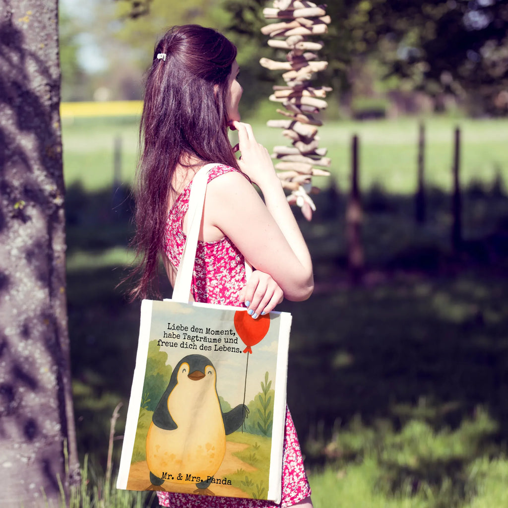 Tragetasche Pinguin Luftballon Design Tasche, Beuteltasche, Stofftasche, Jutebeutel, Einkaufstüte, Stoffbeutel, Badetasche, Strandtasche, Shopper, Tragetasche, Einkaufstasche, Umhängetasche, Laptoptasche, Schultertasche, Beutel, Jutetasche, Pinguin, Neustart, Luftballon, Tagträume, Geschenkidee, Lebenslust, Motivation, Liebe, Geschenk Freundin, Glück, beste Freundin, Pinguine, neues Leben