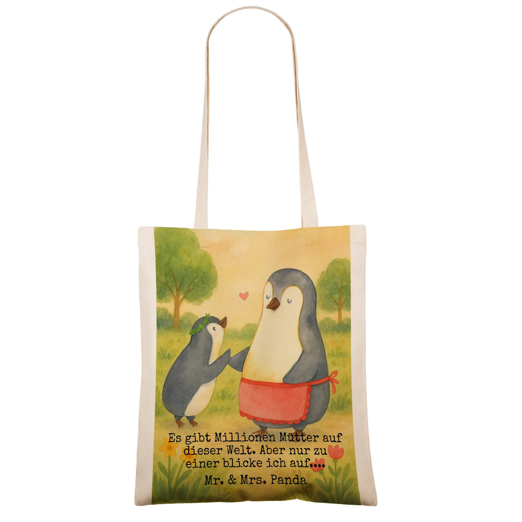 Tragetasche Pinguin mit Kind Design Stofftasche, Einkaufstasche, Jutebeutel, Strandtasche, Umhängetasche, Beutel, Jutetasche, Schultertasche, Shopper, Tragetasche, Tasche, Stoffbeutel, Beuteltasche, Einkaufstüte, Badetasche, Laptoptasche, Familie, Vatertag, Muttertag, Bruder, Schwester, Mama, Papa, Oma, Opa, Mami, Geschenk, Mutti, Mutter, Geburststag