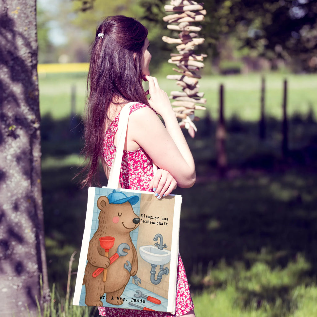 Tragetasche Klempner Leidenschaft Design Umhängetasche, Tasche, Strandtasche, Jutebeutel, Beuteltasche, Stoffbeutel, Shopper, Beutel, Laptoptasche, Tragetasche, Schultertasche, Einkaufstasche, Einkaufstüte, Jutetasche, Stofftasche, Badetasche, Beruf, Ausbildung, Jubiläum, Abschied, Rente, Kollege, Kollegin, Geschenk, Schenken, Arbeitskollege, Mitarbeiter, Firma, Danke, Dankeschön, Handwerker, Sanitärinstallationen, Installateur, Klempner, Meister, Fachbetrieb, Gesellenprüfung, Bauklempner