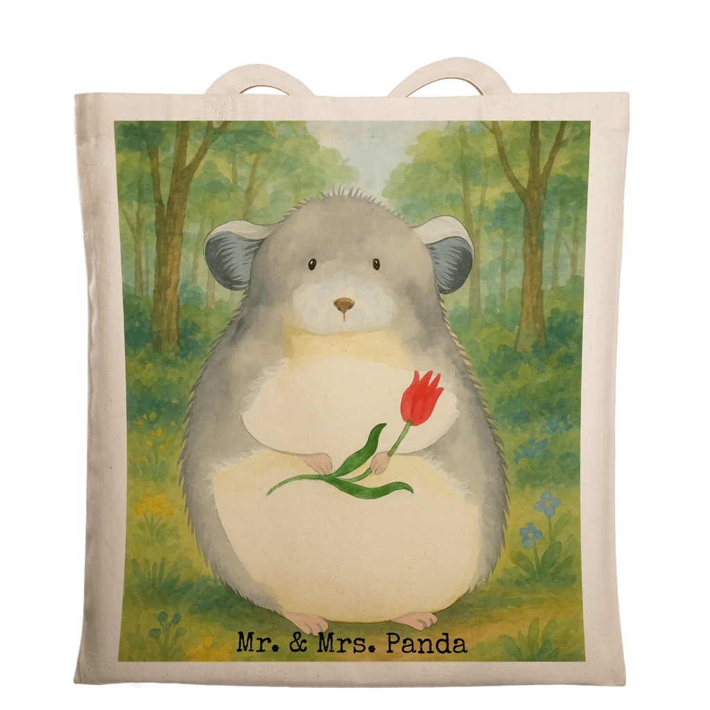 Tragetasche Chinchilla Blume Design Jutebeutel, Einkaufstasche, Tragetasche, Jutetasche, Laptoptasche, Badetasche, Tasche, Shopper, Stofftasche, Beuteltasche, Beutel, Strandtasche, Stoffbeutel, Schultertasche, Einkaufstüte, Umhängetasche, Tiermotive, Gute Laune, lustige Sprüche, Tiere, Chaos, Chinchillas, Kummer, Glücklichsein, Chinchilla, Büroalltag, Liebeskummer, traurig sein, Büro, Depressionen