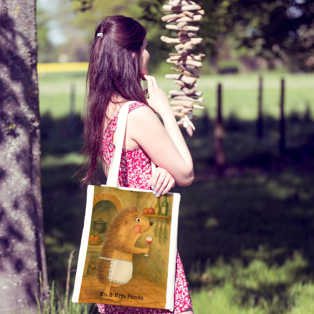 Tote bag Hedgehog wine Design cloth bag, pouch, jute bag, shopper, cotton bag, Carrier bag, shoulder bag, shopping bag, bag, small animals, cute, funny, cute animal motives, hand drawn, small world, funny sayings, good mood, happy, gifts, gift ideas, special gifts, animal lover, card, gift wine lover, gift wine drinker, white wine, drinking wine, wine decoration, wine saying, red wine, wine glass, hedgehog