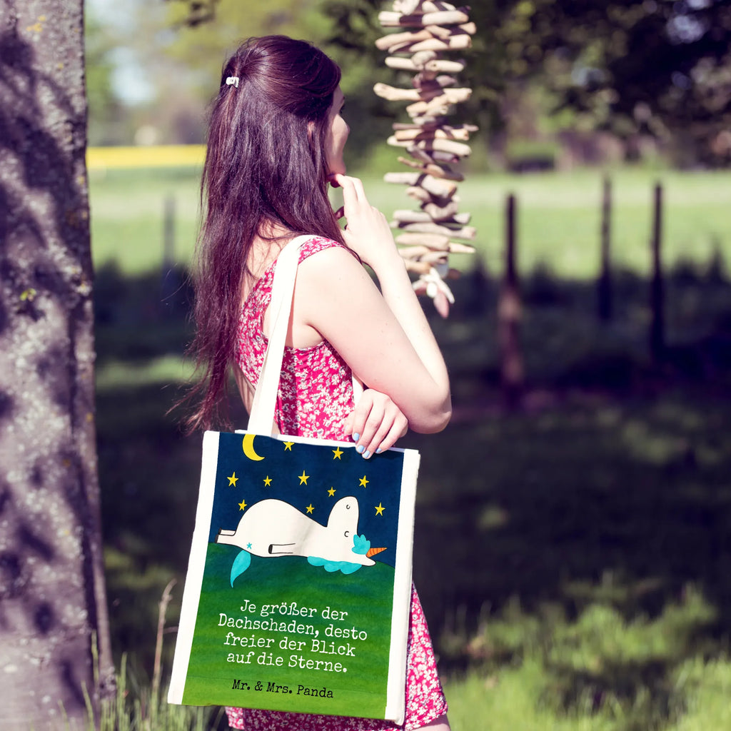 Tragetasche Einhorn Sternenhimmel Design Jutebeutel, Beuteltasche, Stoffbeutel, Einkaufstüte, Jutetasche, Shopper, Beutel, Einkaufstasche, Tragetasche, Strandtasche, Umhängetasche, Laptoptasche, Tasche, Badetasche, Schultertasche, Stofftasche, Einhorn, Einhörner, Einhorn Deko, Unicorn, Verrückt, Sternenhimmel, Sterne, Dachschaden