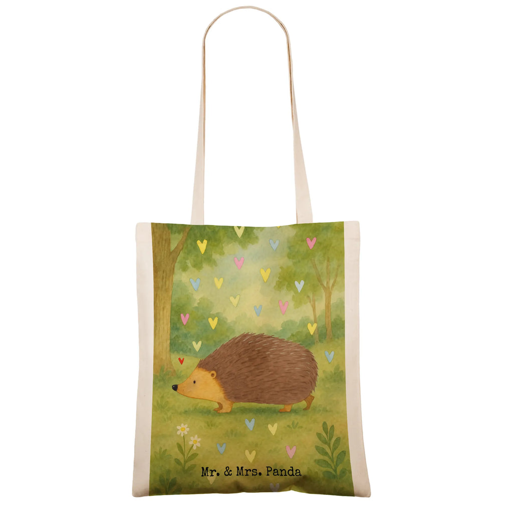 Tragetasche Igel Herzen Design Tasche, Jutetasche, Einkaufstüte, Jutebeutel, Shopper, Umhängetasche, Laptoptasche, Beutel, Einkaufstasche, Stofftasche, Tragetasche, Schultertasche, Badetasche, Strandtasche, Stoffbeutel, Beuteltasche, Tiermotive, Gute Laune, lustige Sprüche, Tiere, Leben, Kuss, Herzen, Vertrauen, Igel, Herz, Liebe