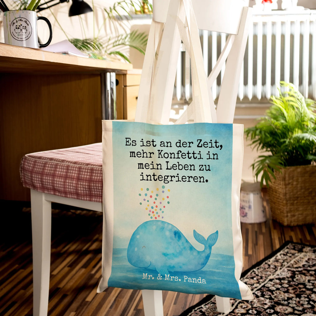 Tragetasche Wal Konfetti Design Einkaufstüte, Tragetasche, Jutebeutel, Strandtasche, Stoffbeutel, Shopper, Schultertasche, Einkaufstasche, Badetasche, Jutetasche, Umhängetasche, Beutel, Stofftasche, Beuteltasche, Tasche, Laptoptasche, Meerestiere, Meer, Urlaub, Geburtstag, Wale, Trennung, Konfetti, Diät, Neustart, Neuanfang, Lebensabschnitt, Abnehmen, Wal, Motivation