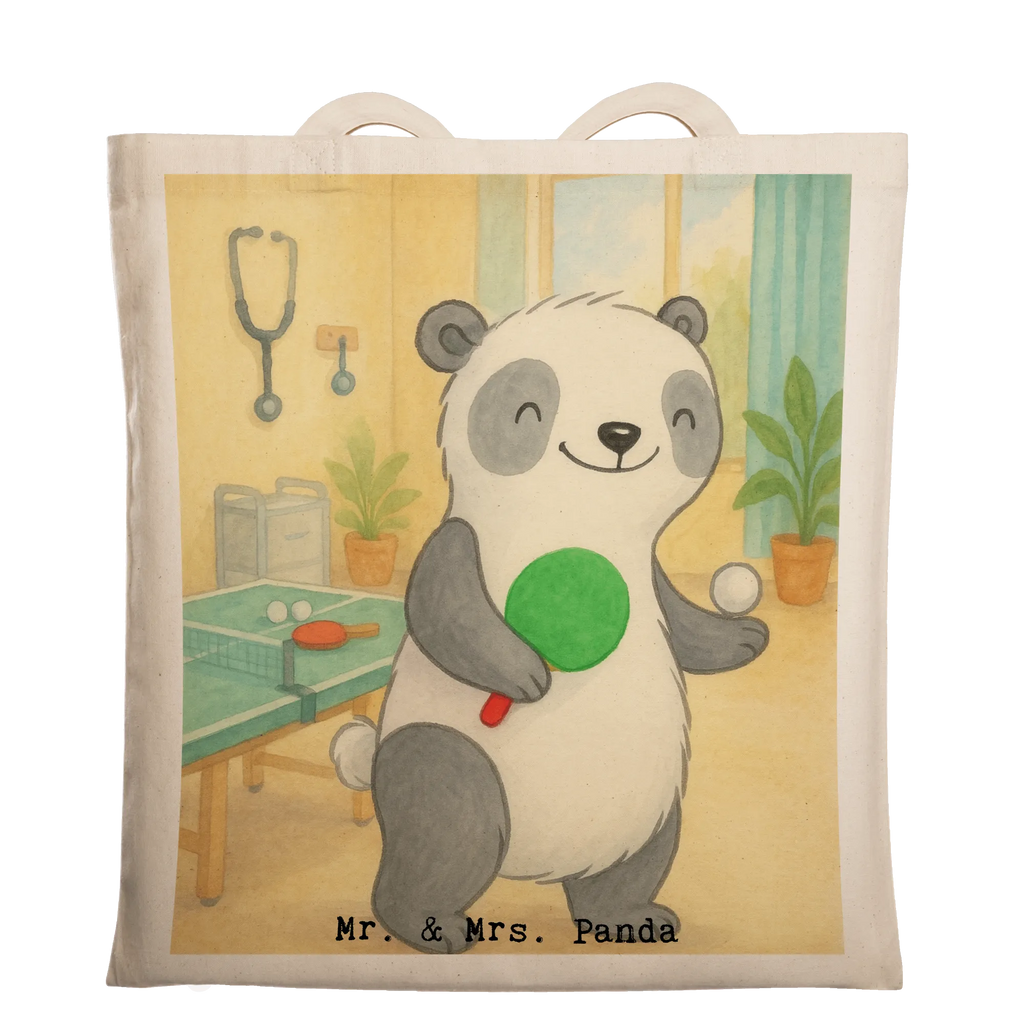 Tragetasche Panda Tischtennis Design Stofftasche, Einkaufstüte, Beutel, Umhängetasche, Strandtasche, Beuteltasche, Jutebeutel, Tasche, Schultertasche, Tragetasche, Laptoptasche, Einkaufstasche, Shopper, Jutetasche, Badetasche, Stoffbeutel, Geschenk, Sport, Sportart, Hobby, Schenken, Danke, Dankeschön, Auszeichnung, Gewinn, Sportler, Tischtennis, Ballsport, Tischtennis Verein, Tischtennis Bund