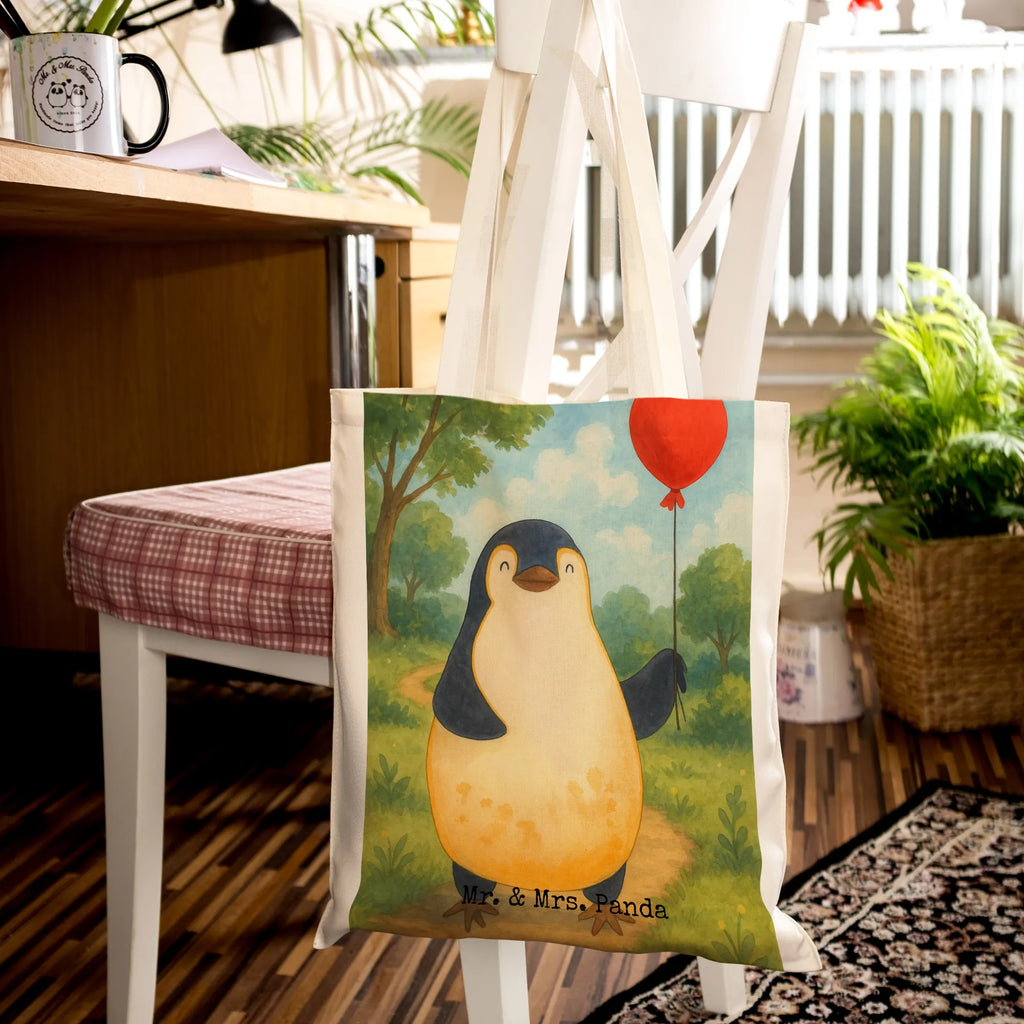 Tragetasche Pinguin Luftballon Design Tasche, Beuteltasche, Stofftasche, Jutebeutel, Einkaufstüte, Stoffbeutel, Badetasche, Strandtasche, Shopper, Tragetasche, Einkaufstasche, Umhängetasche, Laptoptasche, Schultertasche, Beutel, Jutetasche, Pinguin, Neustart, Luftballon, Tagträume, Geschenkidee, Lebenslust, Motivation, Liebe, Geschenk Freundin, Glück, beste Freundin, Pinguine, neues Leben