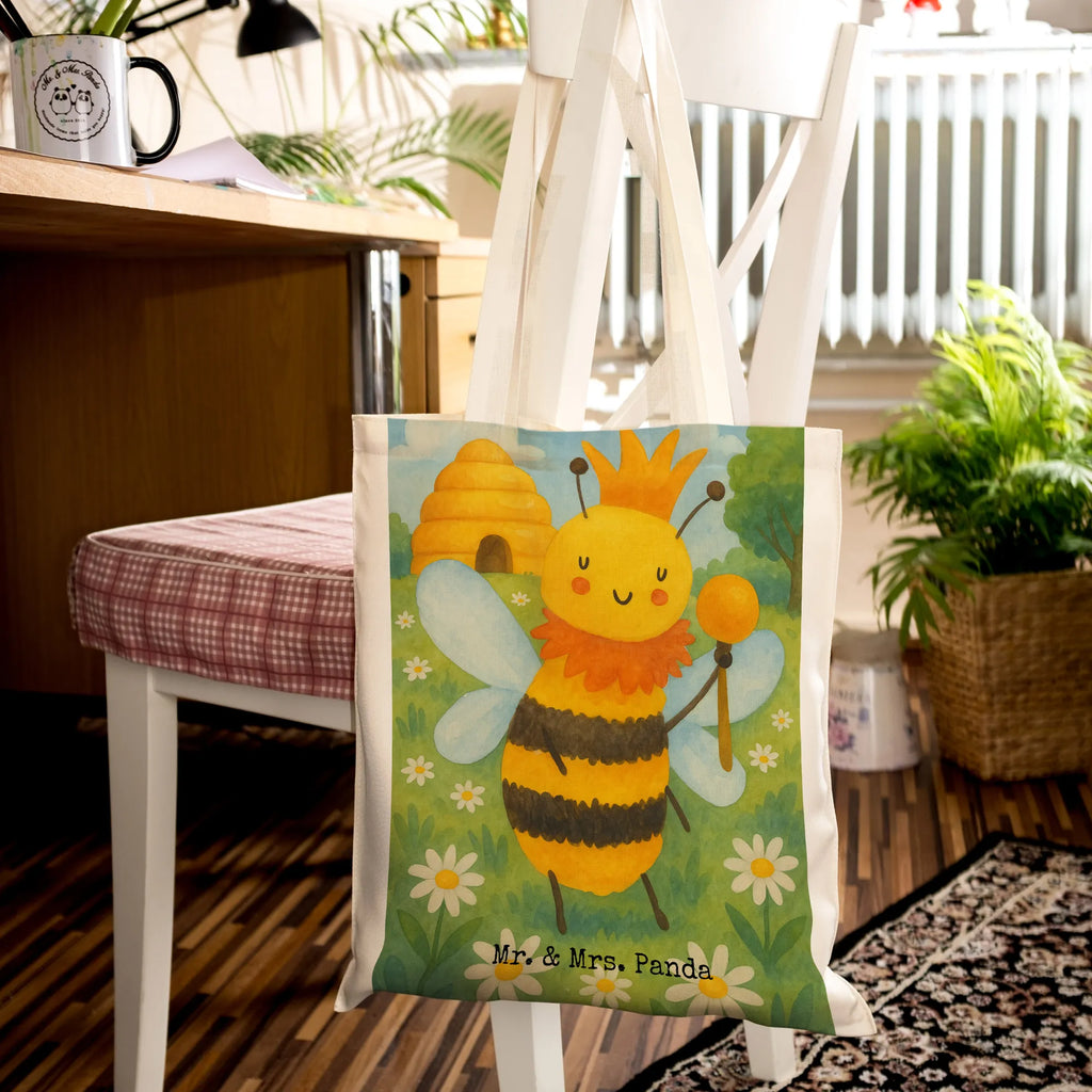 Tragetasche Biene König Design Beuteltasche, Jutebeutel, Umhängetasche, Stoffbeutel, Stofftasche, Einkaufstasche, Beutel, Tasche, Tragetasche, Laptoptasche, Schultertasche, Jutetasche, Einkaufstüte, Strandtasche, Badetasche, Shopper, Biene, Wespe, Hummel