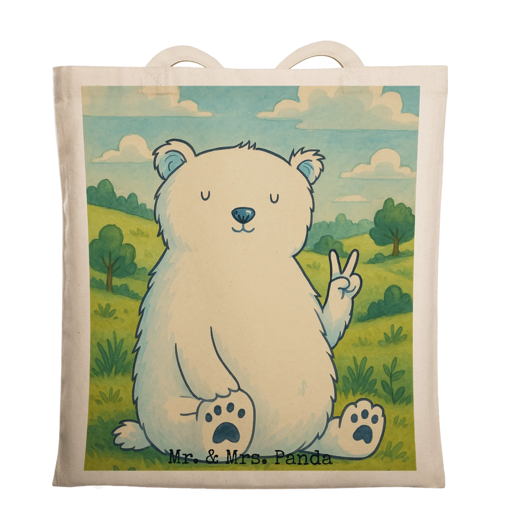 Tragetasche Eisbär Faul Design Shopper, Jutetasche, Badetasche, Stofftasche, Tasche, Einkaufstasche, Tragetasche, Stoffbeutel, Einkaufstüte, Strandtasche, Beutel, Schultertasche, Beuteltasche, Jutebeutel, Laptoptasche, Umhängetasche, Bär, Teddy, Teddybär, Arbeit, Bürojob, Faul, Arbeitsplatz, Homeoffice, Entspannen, Büro, Eisbär, Nordpol, Relaxen