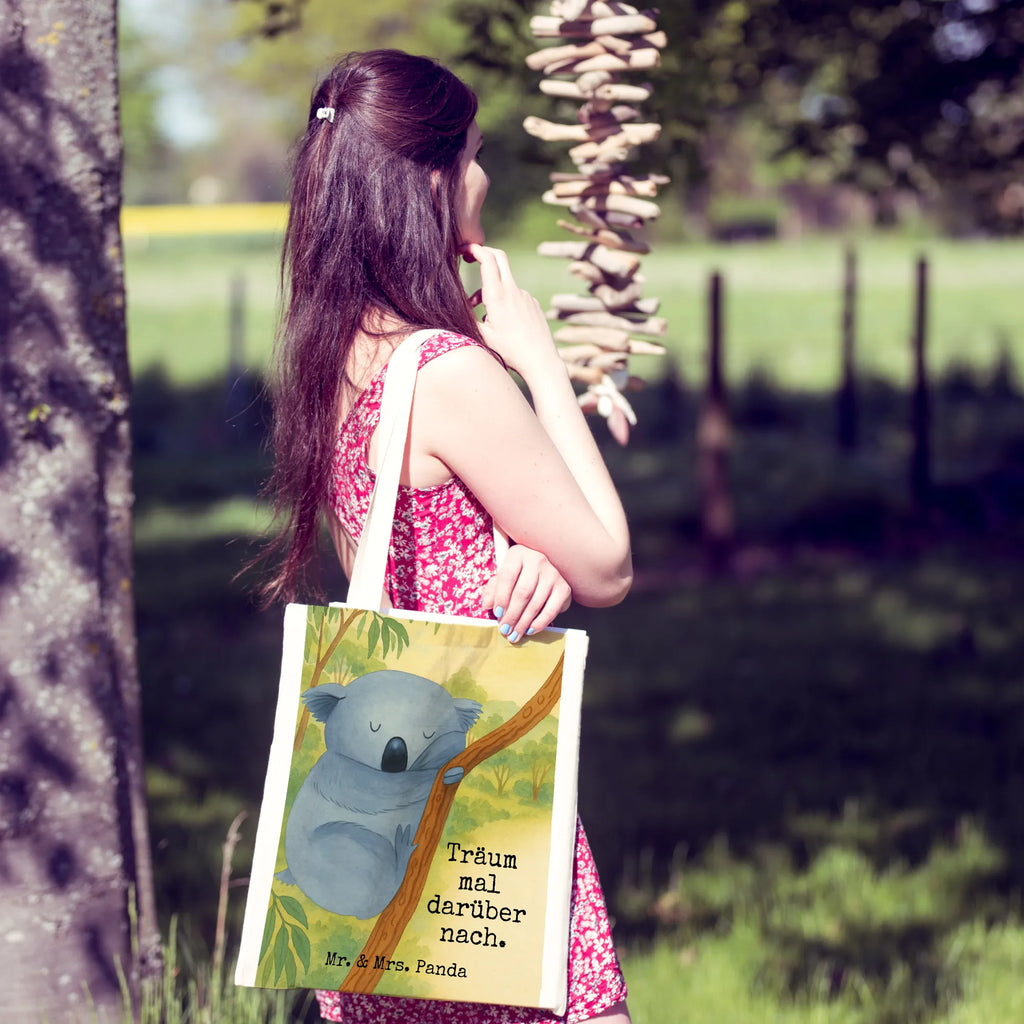 Torba Koala Design Jutetasche, Shopper, Einkaufstasche, Beutel, Umhängetasche, Tragetasche, Badetasche, Jutebeutel, Schultertasche, Strandtasche, Stoffbeutel, Beuteltasche, Laptoptasche, Tasche, Stofftasche, Einkaufstüte, Tiermotive, Gute Laune, lustige Sprüche, Tiere, Bär, Traumland, träumen, Koala, schlafen, Traum, Schlafzimmer, Koalabär