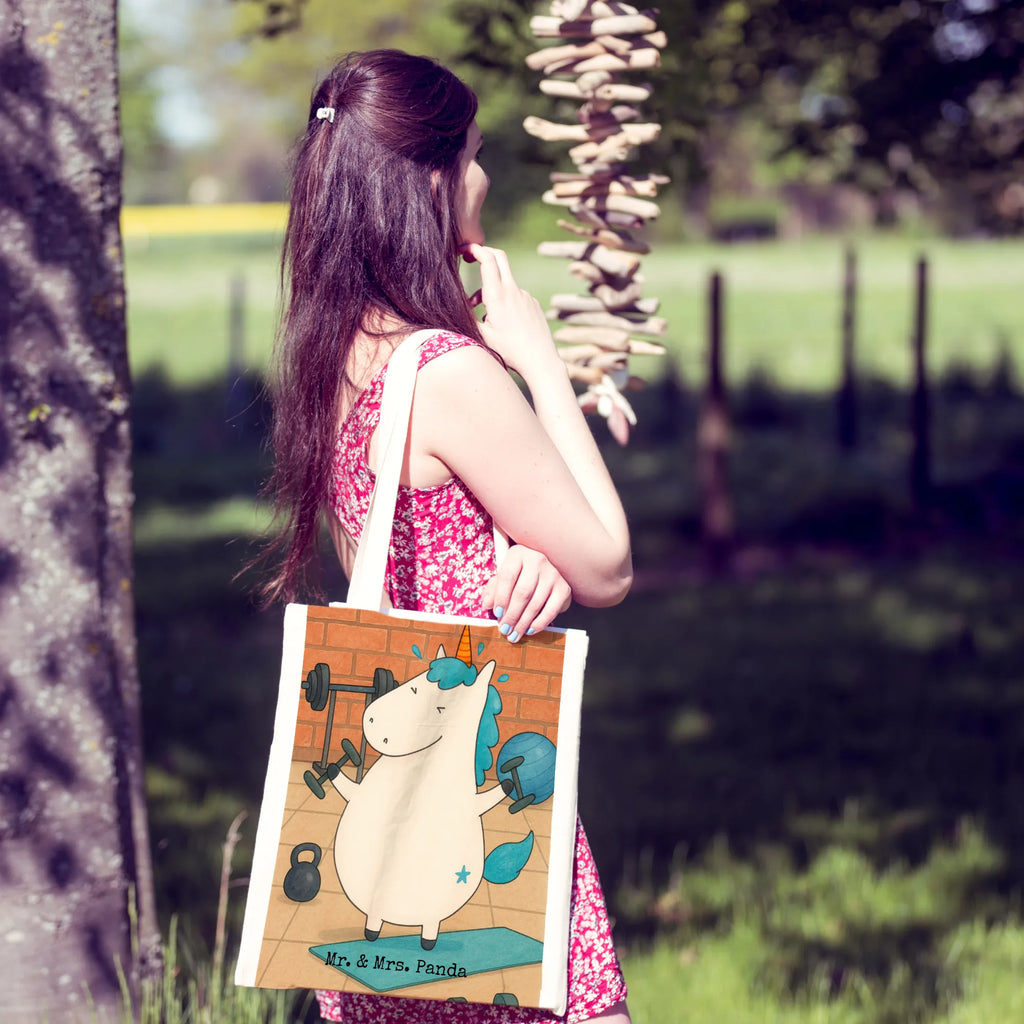 Tragetasche Einhorn Fitness Design Jutebeutel, Beutel, Tragetasche, Laptoptasche, Stoffbeutel, Schultertasche, Strandtasche, Jutetasche, Einkaufstasche, Umhängetasche, Beuteltasche, Shopper, Badetasche, Tasche, Stofftasche, Einkaufstüte, Einhorn, Einhörner, Einhorn Deko, Unicorn, Diät, Gym, Fitnessstudio, Geräte, Pumpen, Sport, Fitness, Abnehmen, Sixpack