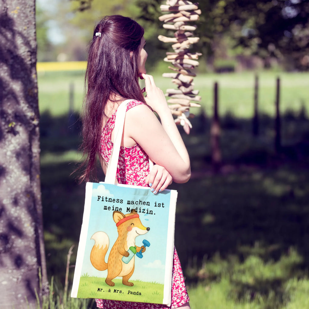 Tragetasche Fuchs Fitness Design Shopper, Badetasche, Einkaufstüte, Beutel, Schultertasche, Stofftasche, Umhängetasche, Tragetasche, Jutetasche, Beuteltasche, Laptoptasche, Jutebeutel, Einkaufstasche, Strandtasche, Tasche, Stoffbeutel, Geschenk, Sport, Sportart, Hobby, Schenken, Danke, Dankeschön, Auszeichnung, Gewinn, Sportler, Sportclub, Fitnessstudio, Fitness, Sport treiben, Kraftsport