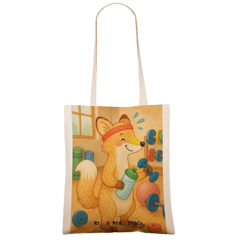 Tragetasche Fuchs Fitness Design Shopper, Badetasche, Einkaufstüte, Beutel, Schultertasche, Stofftasche, Umhängetasche, Tragetasche, Jutetasche, Beuteltasche, Laptoptasche, Jutebeutel, Einkaufstasche, Strandtasche, Tasche, Stoffbeutel, Geschenk, Sport, Sportart, Hobby, Schenken, Danke, Dankeschön, Auszeichnung, Gewinn, Sportler, Sportclub, Fitnessstudio, Fitness, Sport treiben, Kraftsport
