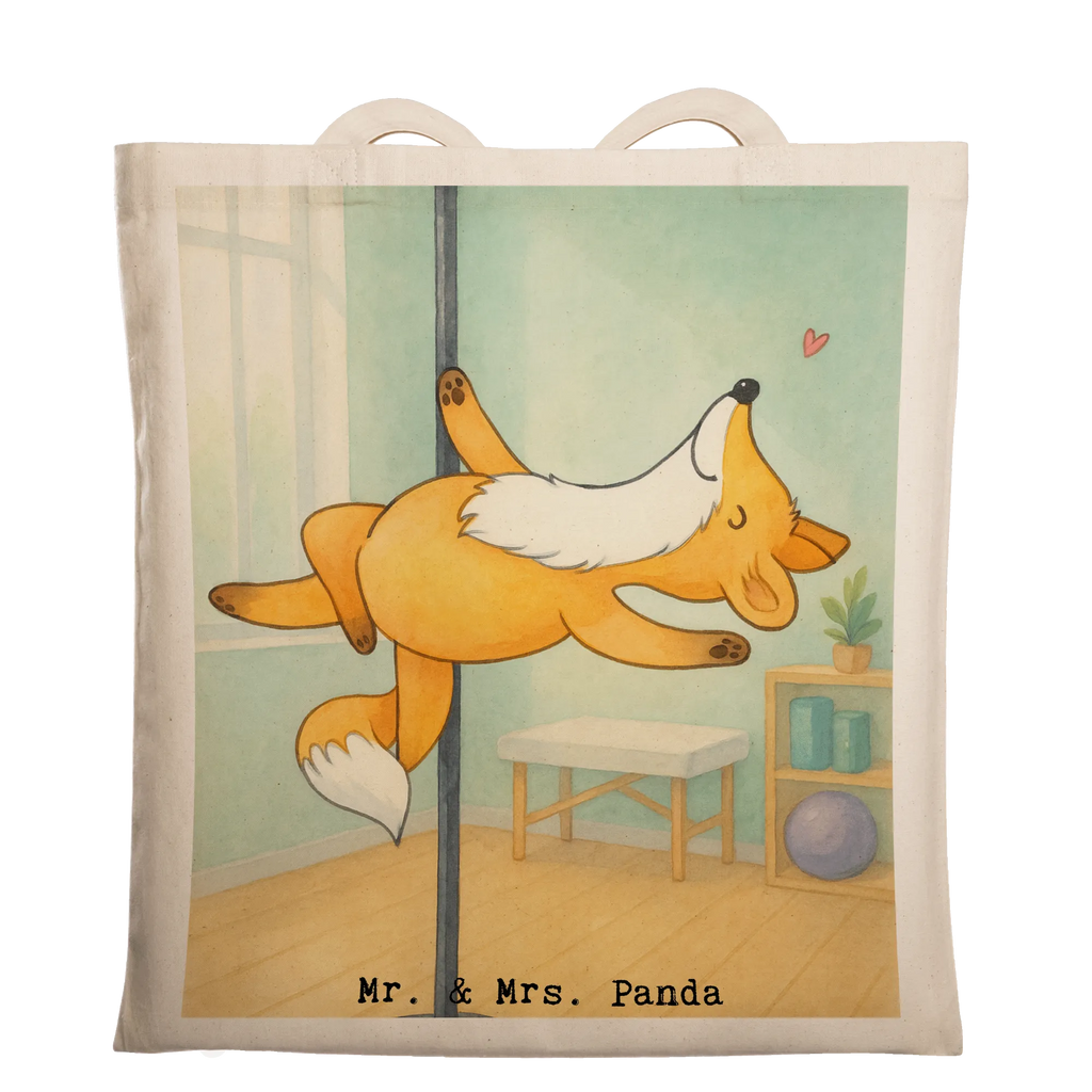 Tragetasche Fuchs Poledance Design Tragetasche, Umhängetasche, Beuteltasche, Stoffbeutel, Jutebeutel, Shopper, Stofftasche, Laptoptasche, Badetasche, Schultertasche, Beutel, Einkaufstasche, Strandtasche, Jutetasche, Einkaufstüte, Tasche, Geschenk, Sport, Sportart, Hobby, Schenken, Danke, Dankeschön, Auszeichnung, Gewinn, Sportler, Pole Dance, Tanz, Tanzen