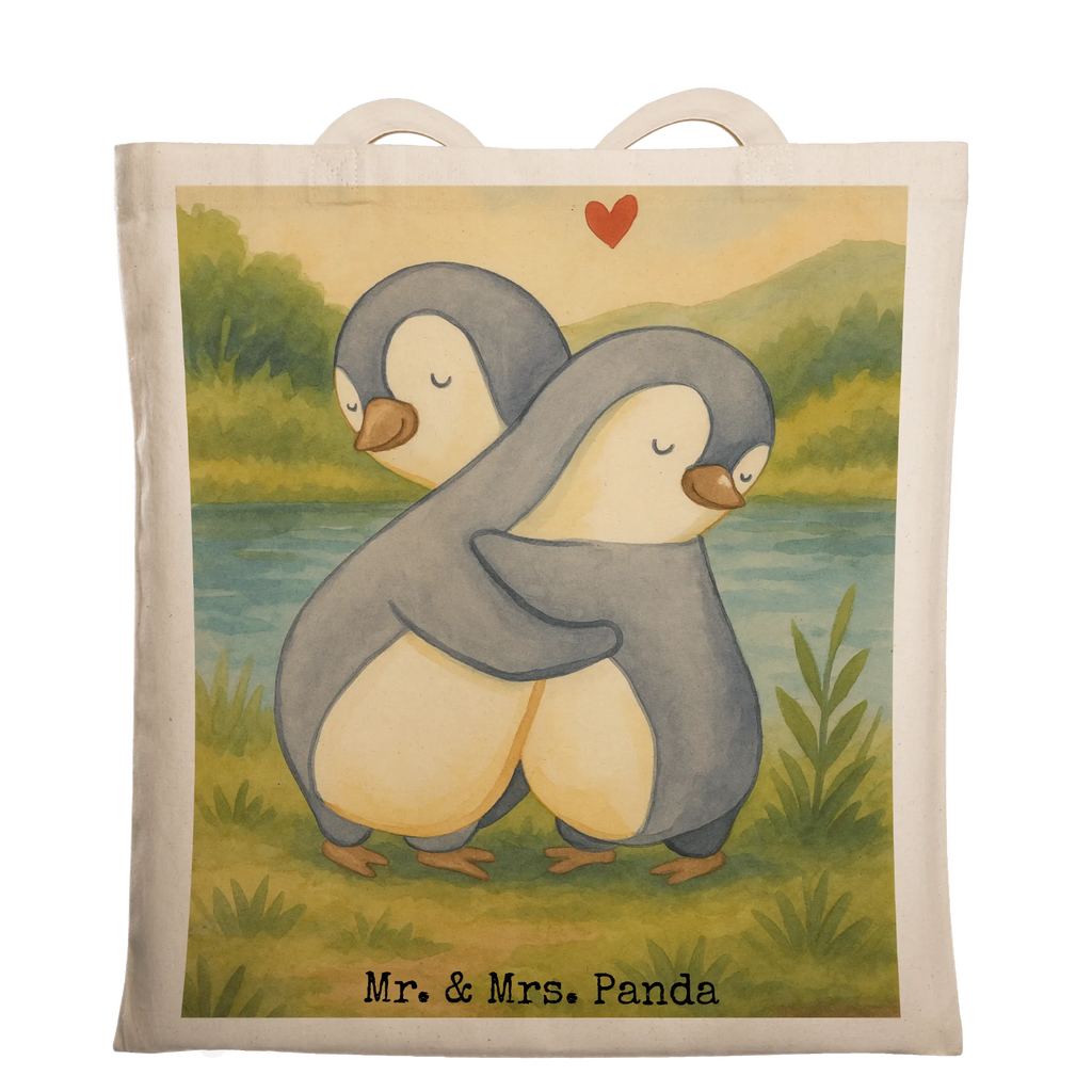 Tote bag penguins Cuddle Design Tragetasche, Umhängetasche, Einkaufstüte, Stoffbeutel, Beutel, Beuteltasche, Shopper, Tasche, Strandtasche, Badetasche, Schultertasche, Laptoptasche, Stofftasche, Jutetasche, Jutebeutel, Einkaufstasche, Liebe, Partner, Freund, Freundin, Ehemann, Ehefrau, Heiraten, Verlobung, Heiratsantrag, Liebesgeschenk, Jahrestag, Hocheitstag, Valentinstag, für Männer, Hochzeitstag, Geschenk für Freundin, Mitbringsel, für Ehemann, Geschenk für Partner, Liebesbeweis, Geschenk für Frauen
