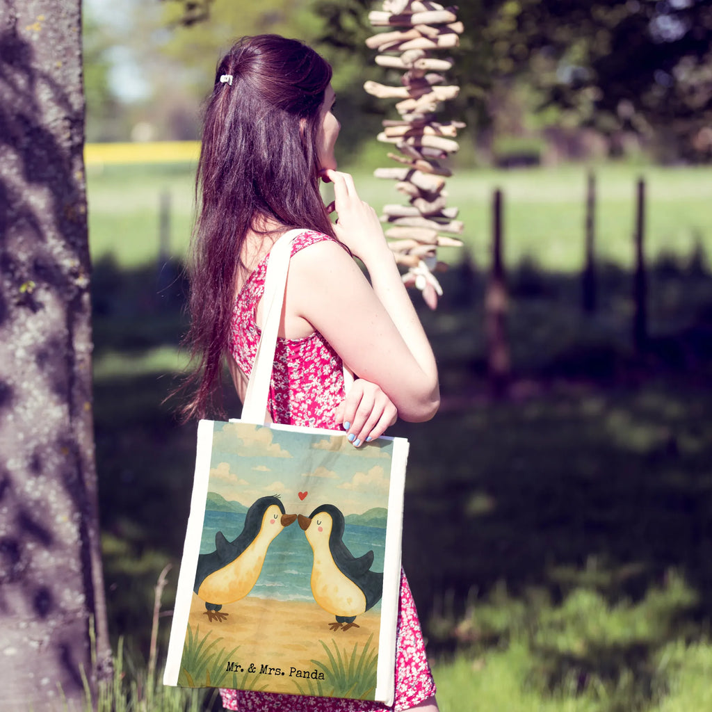 Torba Pingwiny Pocałunek Design Beuteltasche, Badetasche, Beutel, Tragetasche, Jutebeutel, Stofftasche, Tasche, Einkaufstasche, Umhängetasche, Shopper, Stoffbeutel, Jutetasche, Schultertasche, Strandtasche, Einkaufstüte, Laptoptasche, Liebe, Partner, Freund, Freundin, Ehemann, Ehefrau, Heiraten, Verlobung, Heiratsantrag, Liebesgeschenk, Jahrestag, Hocheitstag, Valentinstag, Geschenk für Partner, Geschenk für Frauen, Hochzeitstag, Mitbringsel, Liebesbeweis, Geschenk für Freundin, für Männer, für Ehemann