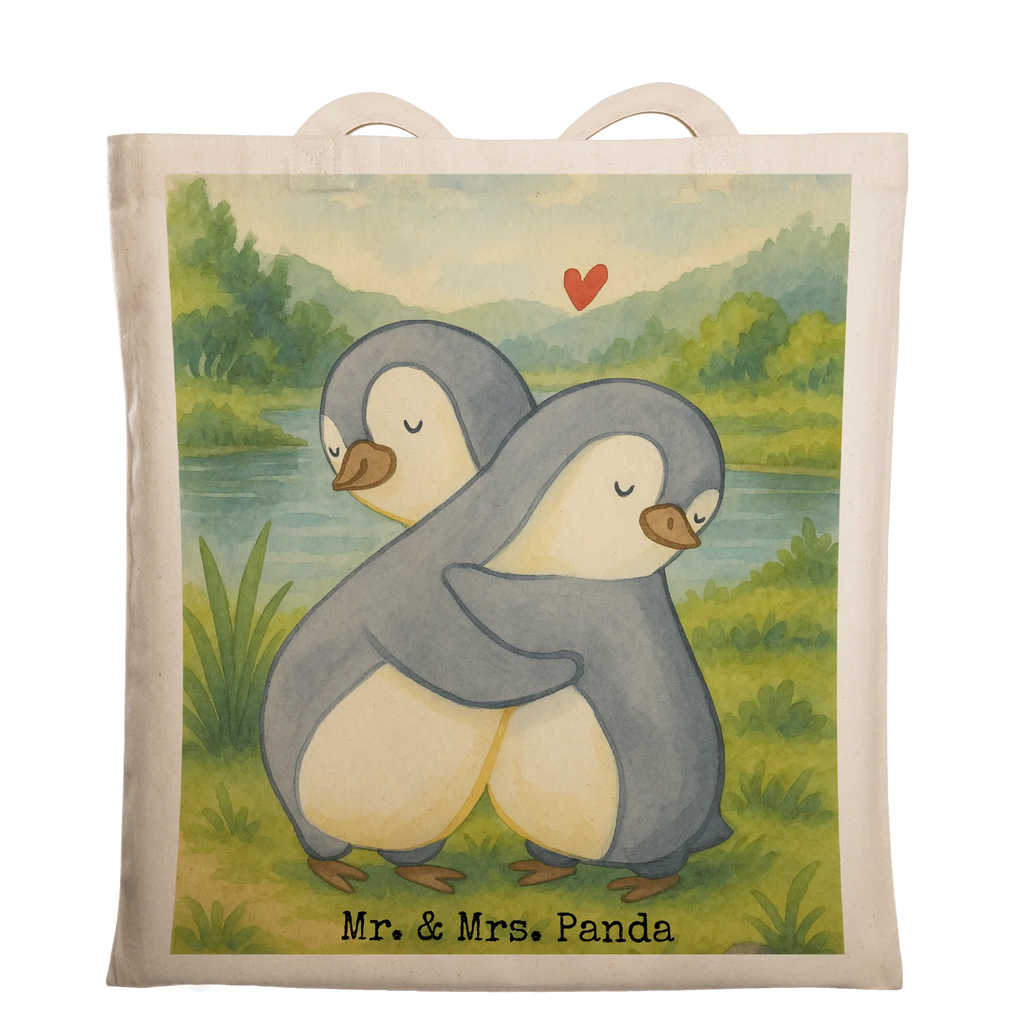 Tote bag penguins Cuddle Design shoulder bag, cotton bag, bag, cloth bag, jute bag, pouch, shopper, Carrier bag, shopping bag, Love, Loving, Two, Together, Marriage, Engagement, Proposal of marriage, Love gift, gift for her, gift for him, anniversary gift, Valentine&#39;s Day Gift for Women Love Gift Anniversary Wedding Anniversary Party Favor Gift for Girlfriend Gift for Partner Boyfriend Gift Token of Love for Men for Husband