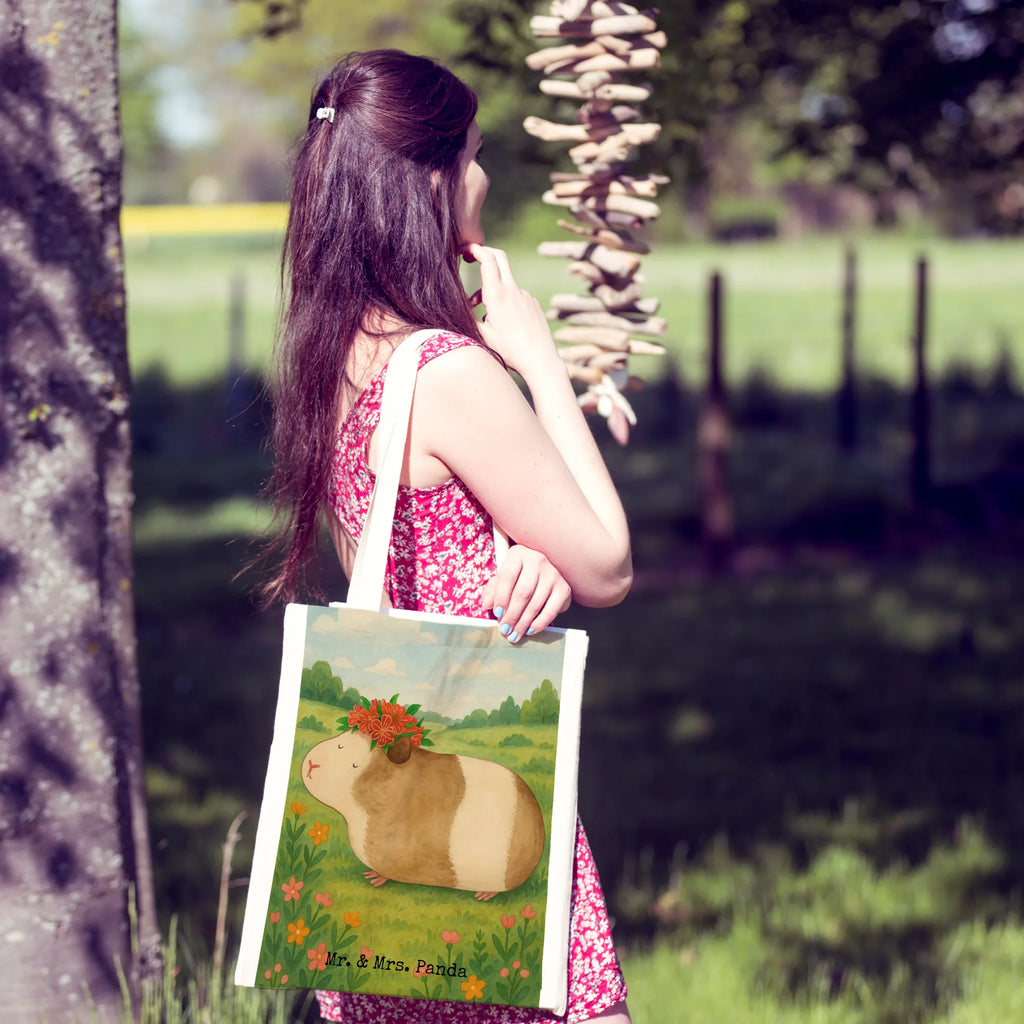 Tote bag Guinea pig wisdom Design Tasche, Einkaufstasche, Umhängetasche, Schultertasche, Shopper, Beutel, Jutetasche, Strandtasche, Tragetasche, Beuteltasche, Stofftasche, Einkaufstüte, Jutebeutel, Laptoptasche, Stoffbeutel, Badetasche, Tiermotive, Gute Laune, lustige Sprüche, Tiere, Wunder, Realität, Meerie, Meerschweinchen, Blumenkind, Spruch, Motivation, Wunderland, Meeries, Weisheit