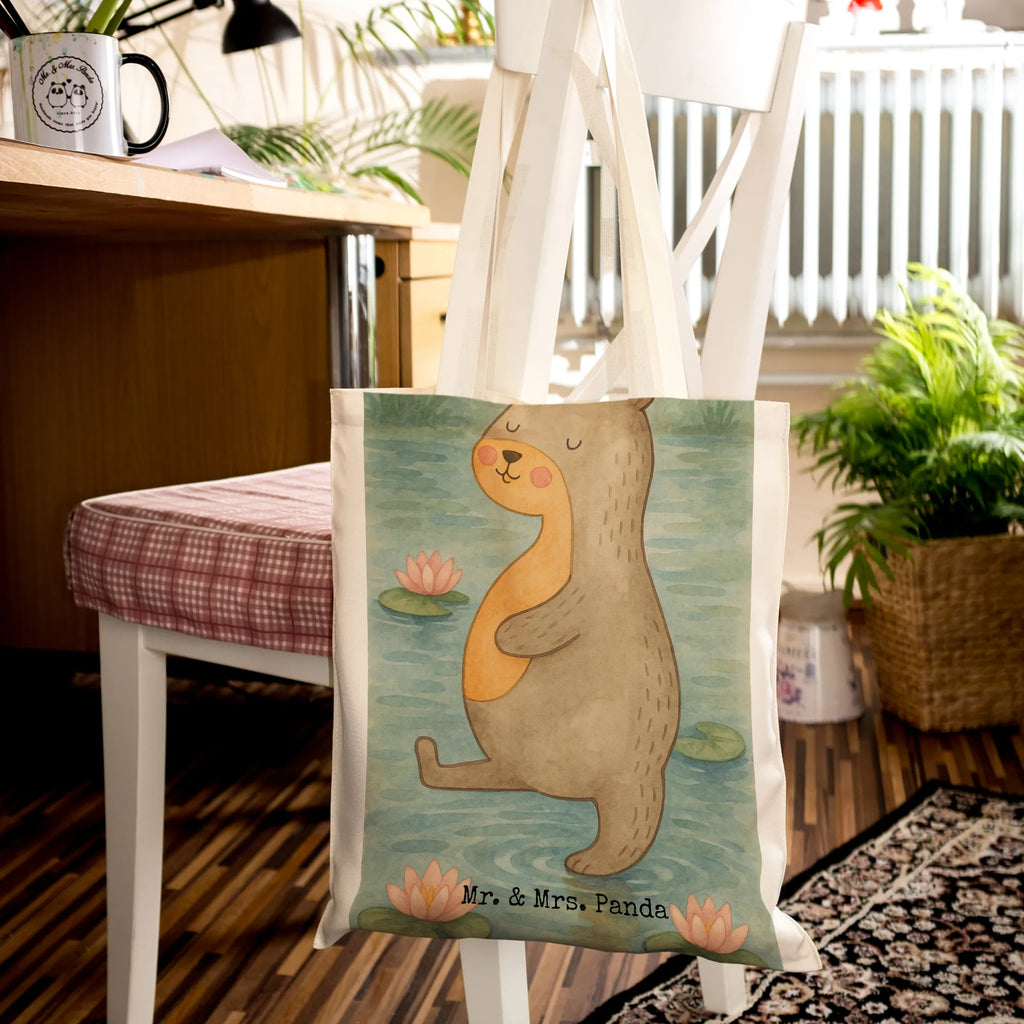 Tragetasche Otter Bauch Design Stoffbeutel, Laptoptasche, Einkaufstüte, Schultertasche, Einkaufstasche, Jutetasche, Shopper, Beutel, Umhängetasche, Tasche, Tragetasche, Stofftasche, Badetasche, Beuteltasche, Jutebeutel, Strandtasche, Otter, Fischotter, Seeotter, Otter Seeotter See Otter