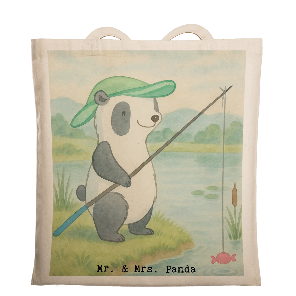 Tragetasche Panda Angeln Design Einkaufstasche, Stoffbeutel, Jutetasche, Einkaufstüte, Stofftasche, Shopper, Beutel, Tragetasche, Tasche, Umhängetasche, Schultertasche, Laptoptasche, Badetasche, Strandtasche, Beuteltasche, Jutebeutel, Geschenk, Sport, Sportart, Hobby, Schenken, Danke, Dankeschön, Auszeichnung, Gewinn, Sportler, Hobbyangler, angeln gehen, Angler, Angelverein, angeln, Angelsport