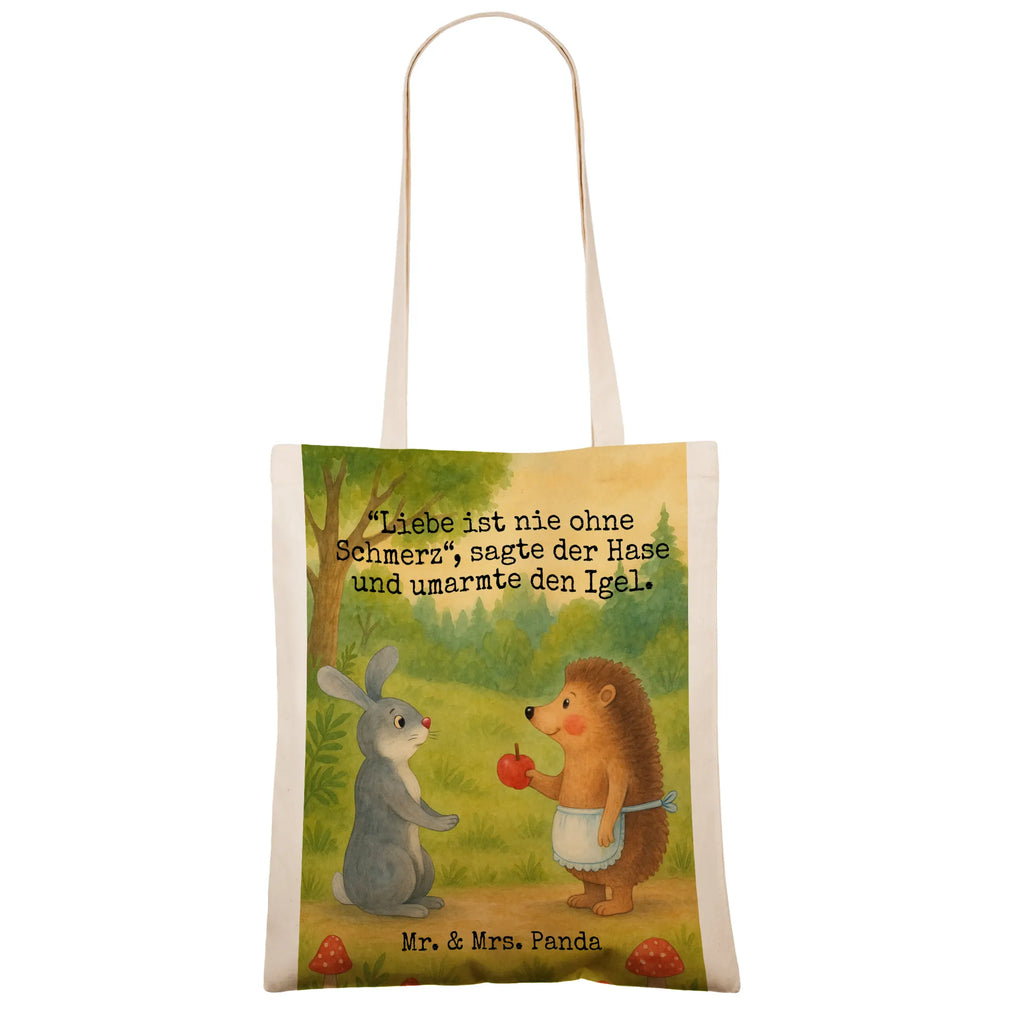 Tragetasche Hase Igel Design Umhängetasche, Tragetasche, Beutel, Beuteltasche, Tasche, Jutebeutel, Schultertasche, Shopper, Laptoptasche, Einkaufstasche, Stofftasche, Jutetasche, Stoffbeutel, Strandtasche, Einkaufstüte, Badetasche, Tiermotive, Gute Laune, lustige Sprüche, Tiere, Herzschmerz, Igel, Igel und Hase, Spruch romantisch, Liebe Spruch, Hase, Liebeskummer Geschenk, Trennungsschmerz, Trösten