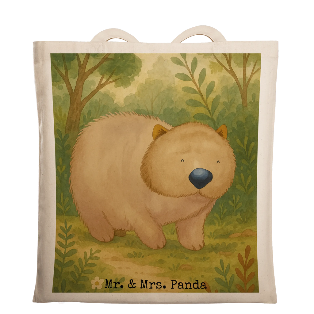 Tote bag Wombat Design Einkaufstüte, Strandtasche, Tasche, Stoffbeutel, Stofftasche, Schultertasche, Beutel, Umhängetasche, Laptoptasche, Jutetasche, Jutebeutel, Tragetasche, Shopper, Einkaufstasche, Beuteltasche, Badetasche, Tiermotive, Gute Laune, lustige Sprüche, Tiere, Spruch, Motivation, Das Leben ist schön, Wombat, Australien