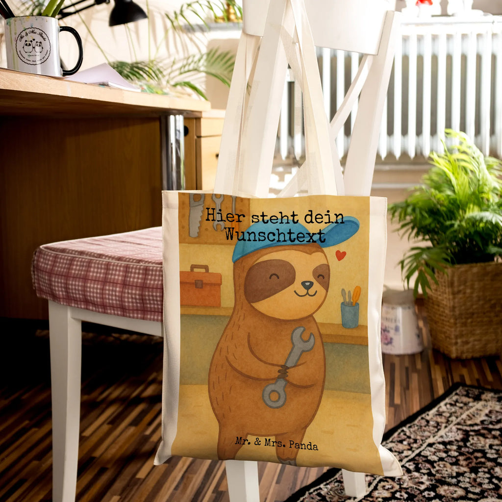 Personalisierte Tragetasche Faultier Vater Design Stoffbeutel mit Namen, Personalisierter Beutel, Personalisierter Stoffbeutel, Tragetasche mit Namen, Personalisierte Beuteltasche, Personalisierte Einkaufstasche, Personalisierte Kindergartentasche, Einkaufstasche mit Namen, Personalisierter Jutebeutel, Personalisierte Jutetasche, Personalisierte Tasche, Vatertag Geschenk, Papa Geschenke, Vater Geburtstag, Vatertag, Papi Geschenk, Papa Geschenk, Vater Handwerker, Vater Geschenk