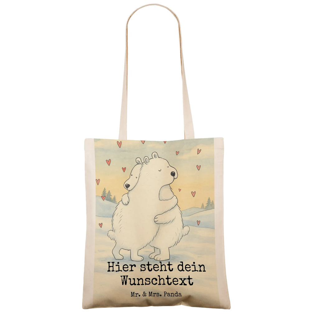 Personalisierte Tragetasche Eisbär Umarmen Design Einkaufstasche mit Namen, Personalisierte Einkaufstasche, Personalisierte Jutetasche, Personalisierte Kindergartentasche, Personalisierter Stoffbeutel, Stoffbeutel mit Namen, Personalisierter Jutebeutel, Personalisierte Tasche, Personalisierte Beuteltasche, Personalisierter Beutel, Tragetasche mit Namen, Tiermotive, Gute Laune, lustige Sprüche, Tiere