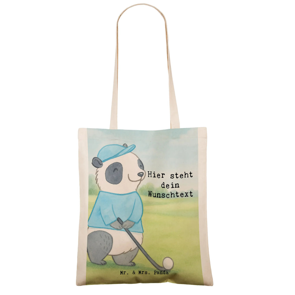 Personalisierte Tragetasche Panda Golfen Design Personalisierte Beuteltasche, Personalisierter Beutel, Stoffbeutel mit Namen, Einkaufstasche mit Namen, Tragetasche mit Namen, Personalisierte Jutetasche, Personalisierte Einkaufstasche, Personalisierte Kindergartentasche, Personalisierter Stoffbeutel, Personalisierter Jutebeutel, Personalisierte Tasche, Geschenk, Sport, Sportart, Hobby, Schenken, Danke, Dankeschön, Auszeichnung, Gewinn, Sportler, Golfen, Golfplatz, Golf Verein, Golf spielen, Golfturnier