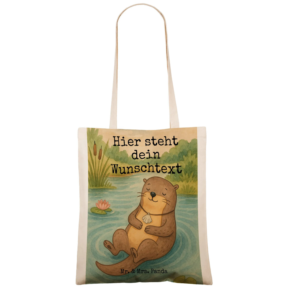 Personalisierte Tragetasche Otter Muschel Design Personalisierte Kindergartentasche, Personalisierter Beutel, Personalisierte Tasche, Personalisierte Jutetasche, Personalisierter Jutebeutel, Einkaufstasche mit Namen, Personalisierte Einkaufstasche, Personalisierter Stoffbeutel, Stoffbeutel mit Namen, Personalisierte Beuteltasche, Tragetasche mit Namen, Otter, Fischotter, Seeotter, Tagträumen, träumen, Büro, Otterliebe, Motivation, grübeln