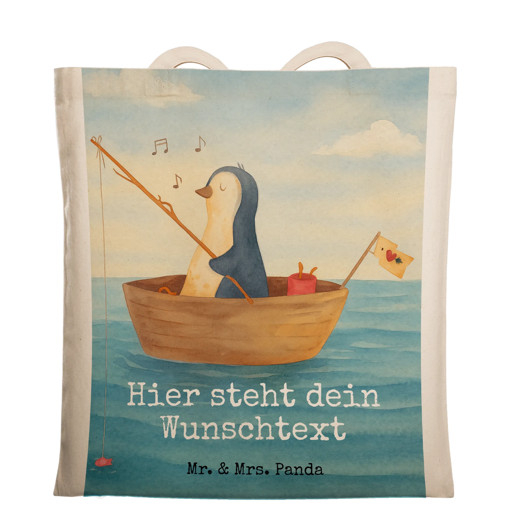 Personalisierte Tragetasche Pinguin Angelboot Design Personalisierter Beutel, Personalisierte Jutetasche, Personalisierte Tasche, Einkaufstasche mit Namen, Personalisierte Kindergartentasche, Personalisierte Einkaufstasche, Stoffbeutel mit Namen, Tragetasche mit Namen, Personalisierter Stoffbeutel, Personalisierter Jutebeutel, Personalisierte Beuteltasche, Pinguin, Geschenkidee Liebeskummer, Scheidung, Angeln, Neuanfang, Leben, Pinguine, Trennung, Lebenslust, Boot, Neustart, Motivation, genießen, Angelboot