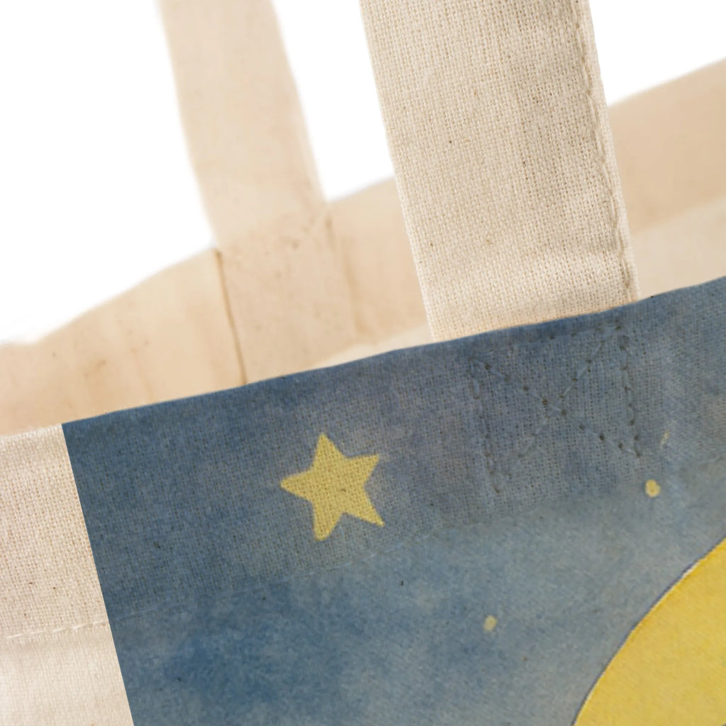 Personalisierte Tragetasche Pinguin Mond Design Personalisierter Stoffbeutel, Personalisierte Kindergartentasche, Personalisierter Jutebeutel, Personalisierte Beuteltasche, Personalisierte Jutetasche, Personalisierter Beutel, Personalisierte Tasche, Stoffbeutel mit Namen, Personalisierte Einkaufstasche, Einkaufstasche mit Namen, Tragetasche mit Namen, Pinguin, Nachtruhe, schlafen, Spruch, Gästezimmer, Schlafstörungen, Schlafzimmer, Pinguine, Einschlafen