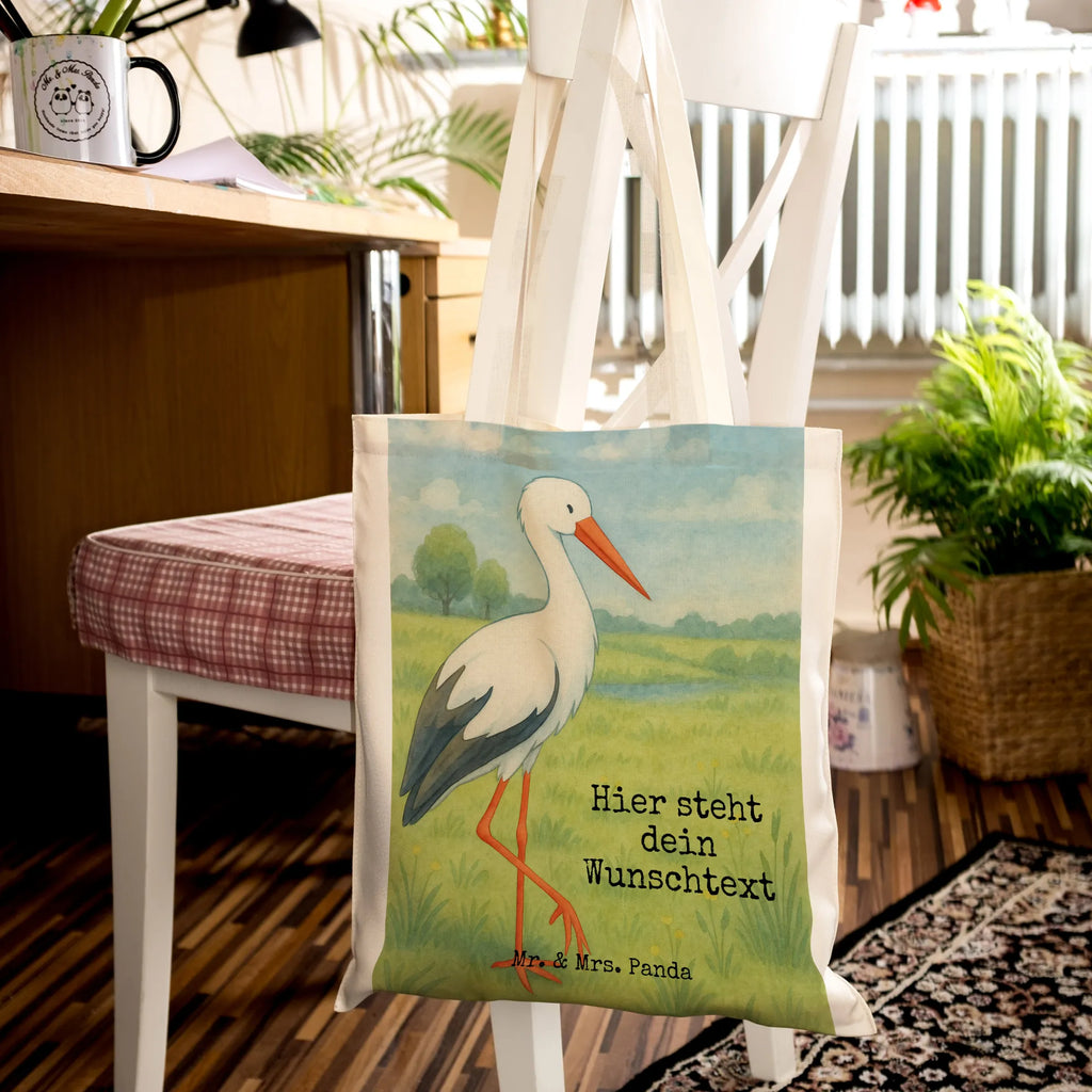 Personalisierte Tragetasche Storch Design Personalisierte Beuteltasche, Personalisierte Tasche, Personalisierte Kindergartentasche, Personalisierte Einkaufstasche, Einkaufstasche mit Namen, Personalisierte Jutetasche, Stoffbeutel mit Namen, Personalisierter Stoffbeutel, Personalisierter Jutebeutel, Tragetasche mit Namen, Personalisierter Beutel, Tiermotive, Gute Laune, lustige Sprüche, Tiere, Baby, Störche, Schwanger, Mütter, Mutter werden, Geburt, Babybauch, Schwangerschaft, Mutter, Storch