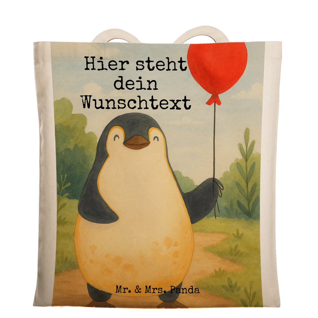 Personalisierte Tragetasche Pinguin Luftballon Design Personalisierte Tasche, Personalisierter Stoffbeutel, Tragetasche mit Namen, Einkaufstasche mit Namen, Personalisierte Kindergartentasche, Personalisierte Einkaufstasche, Personalisierte Beuteltasche, Personalisierter Beutel, Personalisierte Jutetasche, Personalisierter Jutebeutel, Stoffbeutel mit Namen, Pinguin, Neustart, Glück, Geschenk Freundin, beste Freundin, neues Leben, Geschenkidee, Pinguine, Tagträume, Luftballon, Liebe, Lebenslust, Motivation