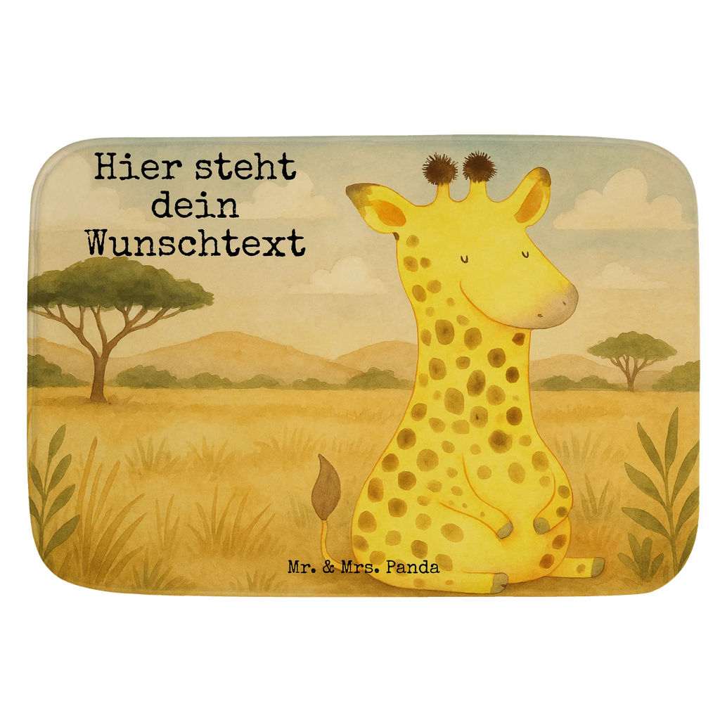 Personalised bath mat giraffe Satisfied Design Africa, Adventure, Happiness, Giraffe