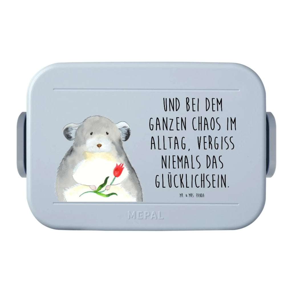 MEPAL Bentobox Chinchilla Blume Motiv Brotdose, Bentobox, Lunchbox, Tiermotive, Gute Laune, lustige Sprüche, Tiere, Liebeskummer, Chaos, Kummer, Büroalltag, Glücklichsein, traurig sein, Büro, Chinchilla, Chinchillas, Depressionen