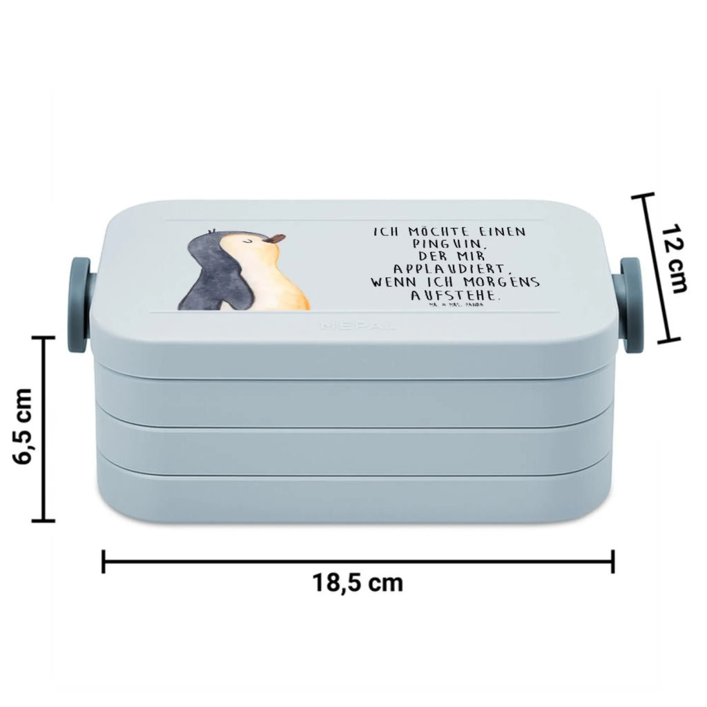 MEPAL Bentobox Pinguin marschieren Motiv Lunchbox, Bentobox, Brotdose, Pinguin, Familie, Frühaufsteher, Langschläfer, Pinguine, Schwester, Bruder