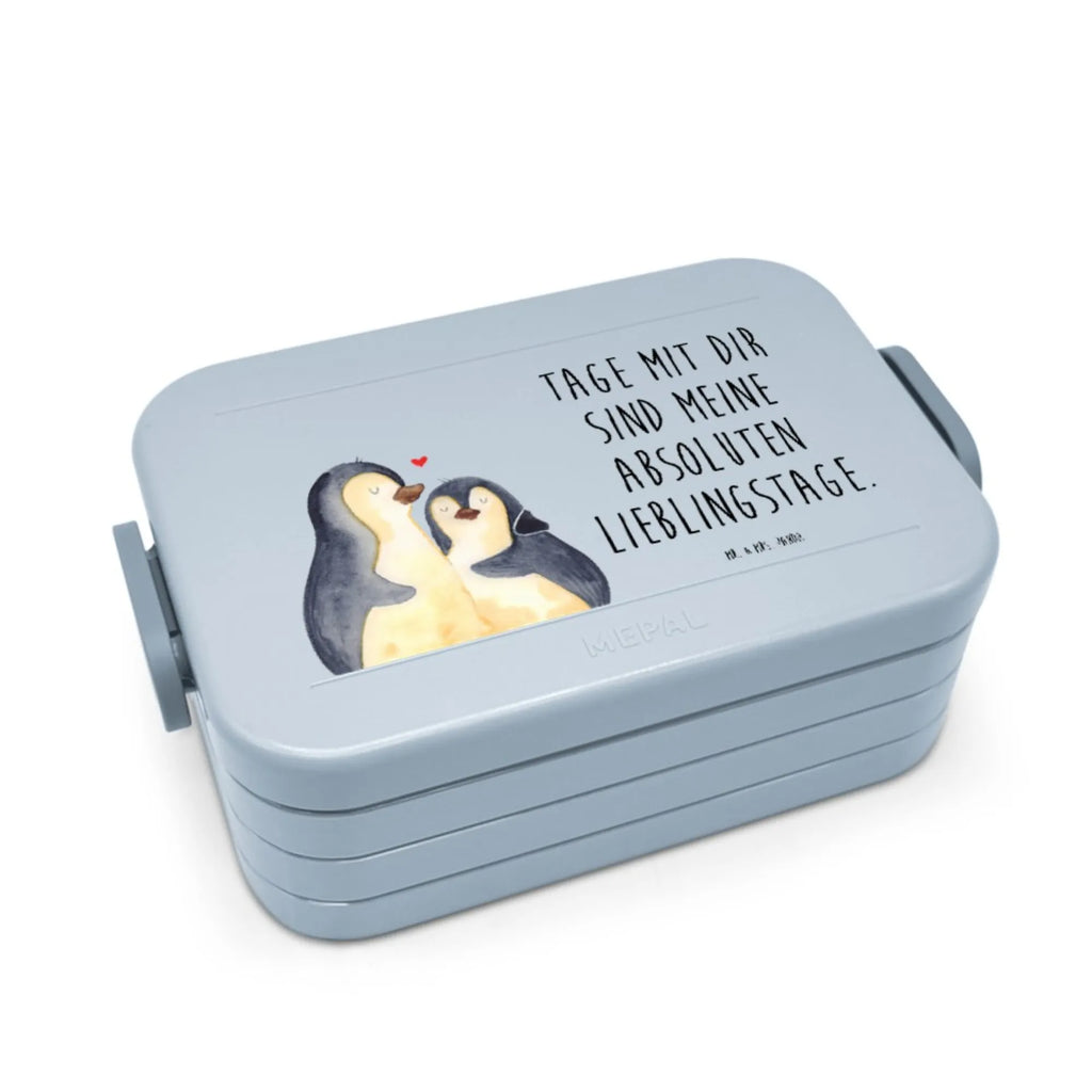 MEPAL Bentobox Pinguin umarmen Motiv Brotdose, Bentobox, Lunchbox, Pinguin, Liebe, Liebespaar, Hochzeitsgeschenk, Jahrestag, Hochzeit, Liebesgeschenk, Hochzeitstag, Liebesbeweis, Verlobung